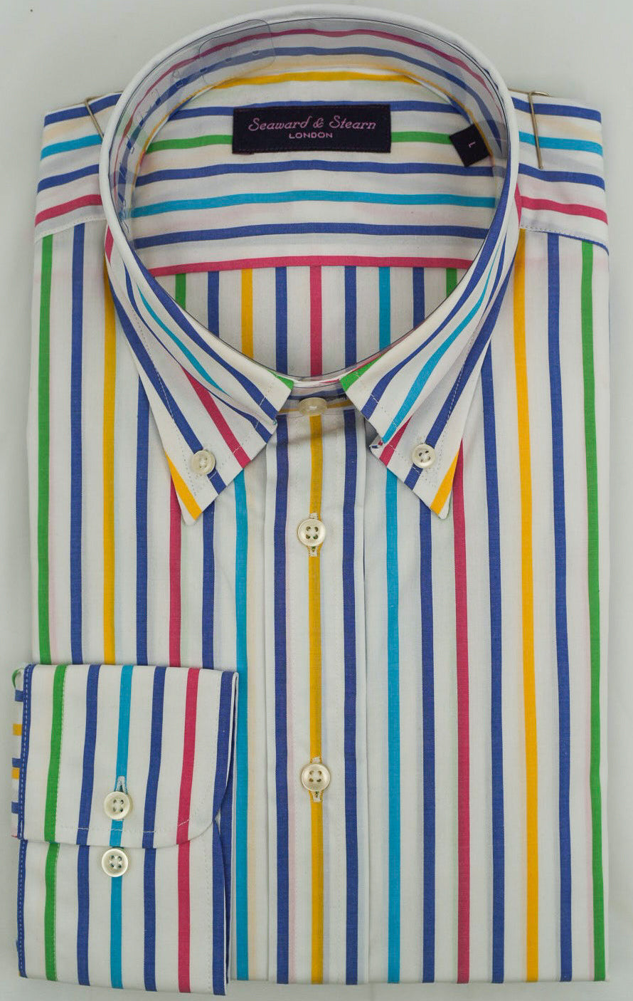 Seaward & Stearn - Rainbow Stripe Shirt