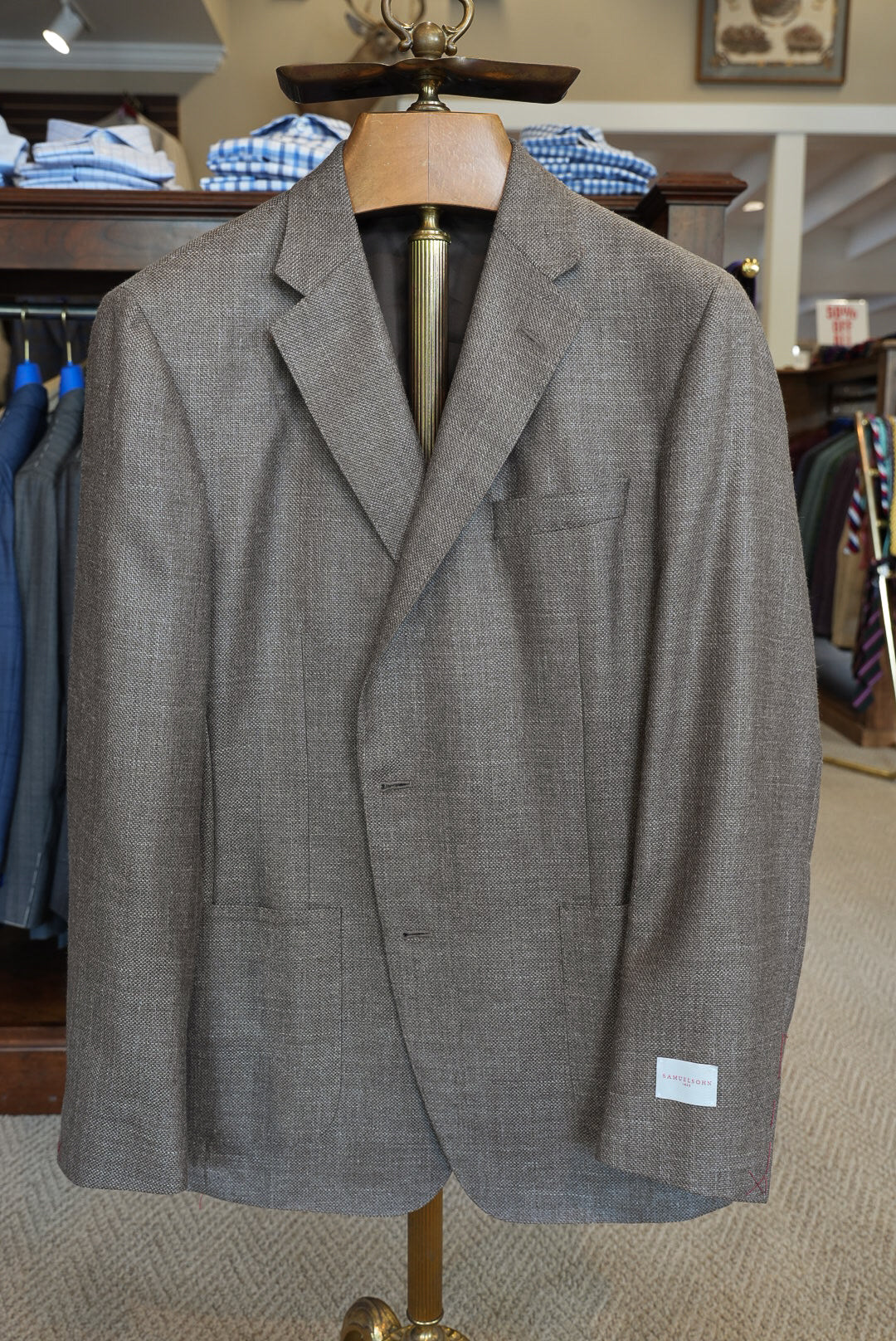 Samuelsohn - Hopsack Tan Sport Coat - 8T214N