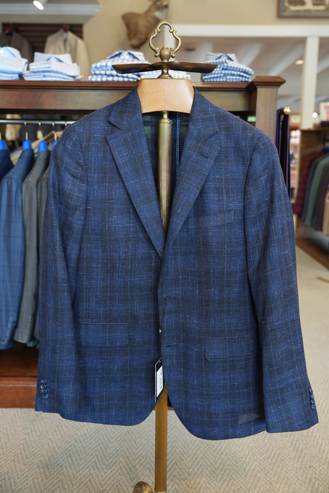 Paul Betenly- Navy and Blue Plaid