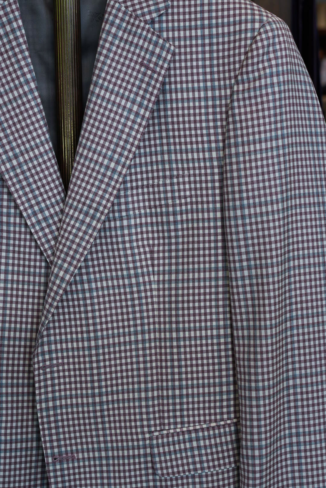 Scabal - Rust Rouge & Teal Check Sport Coat