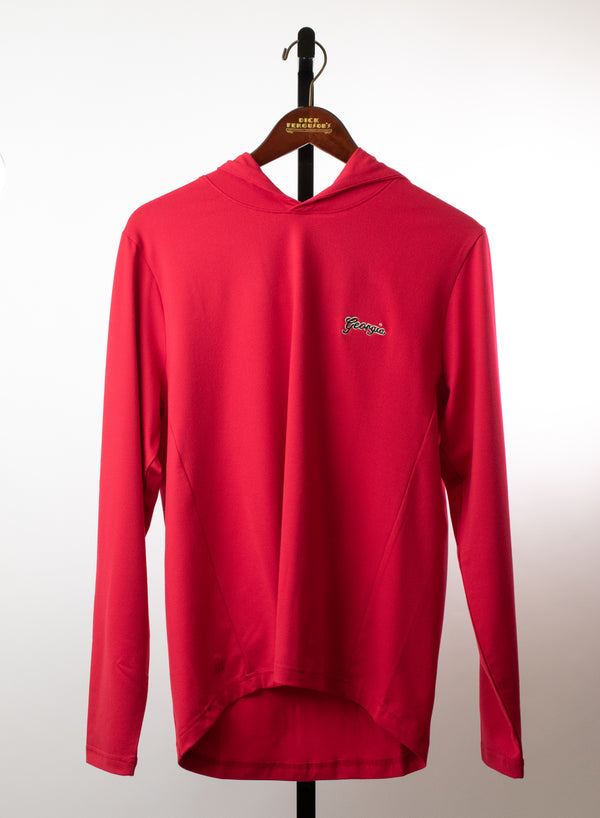Holderness & Bourne - The Jackson Hooded Pullover Red - Georgia Script