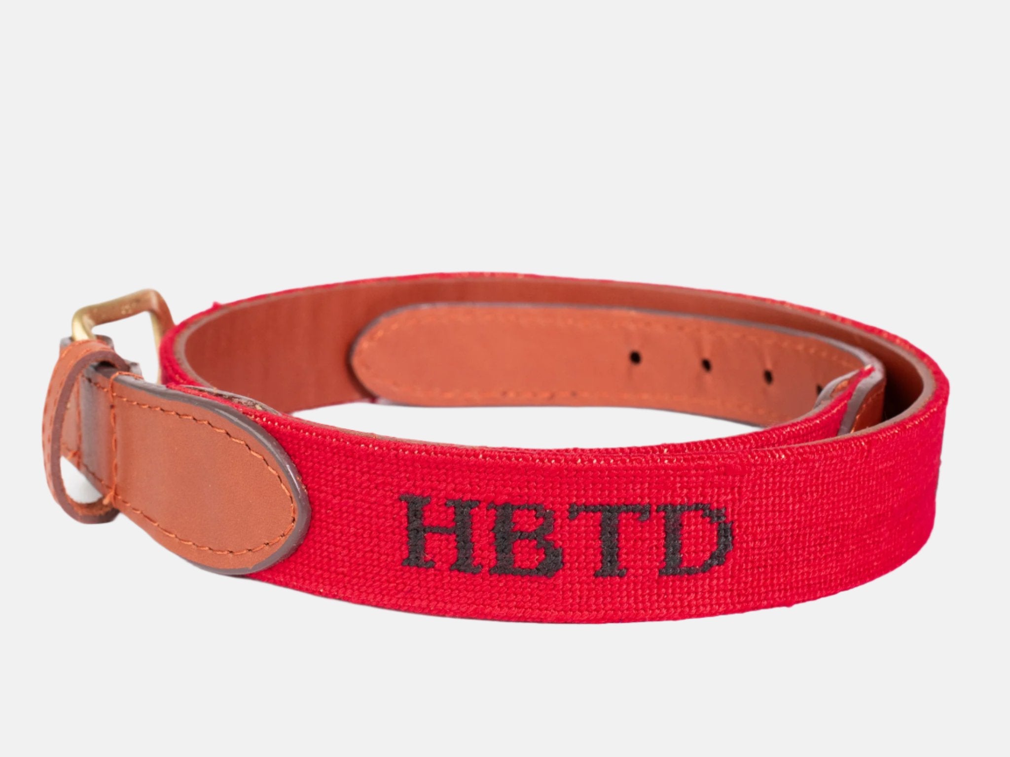 Smathers & Branson - HBTD Needlepoint Belt - Red