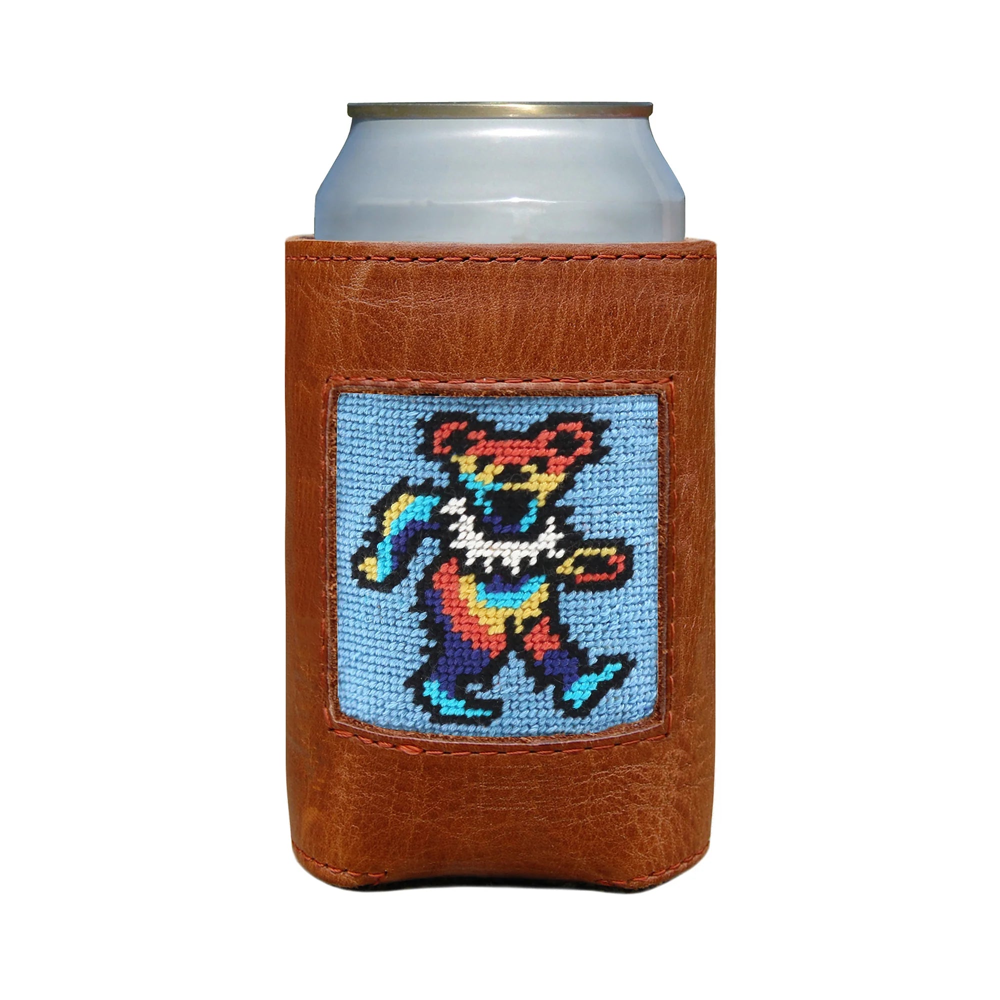Smathers & Branson - Dancing Bears Tie Dye Can Cooler - Light Blue