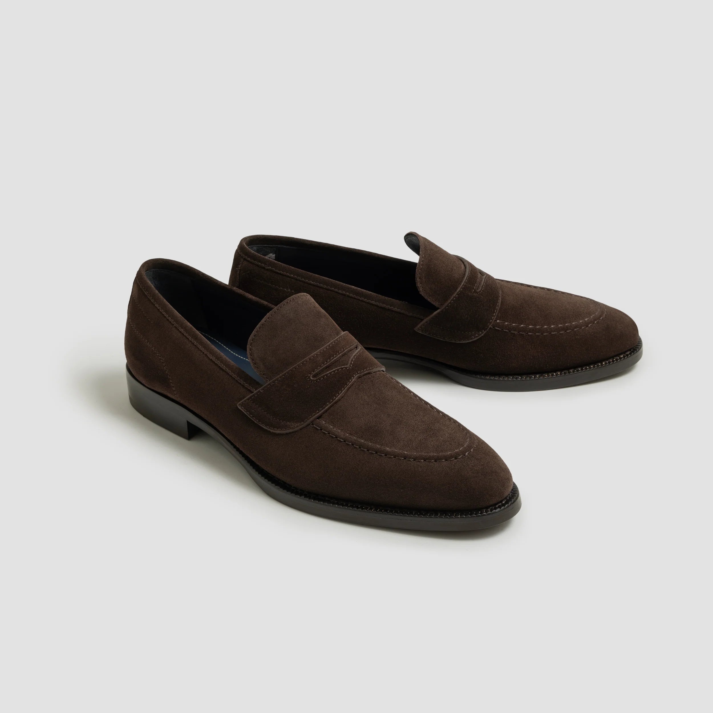 Di Bianco - Aviano Mogano Suede Penny Loafer