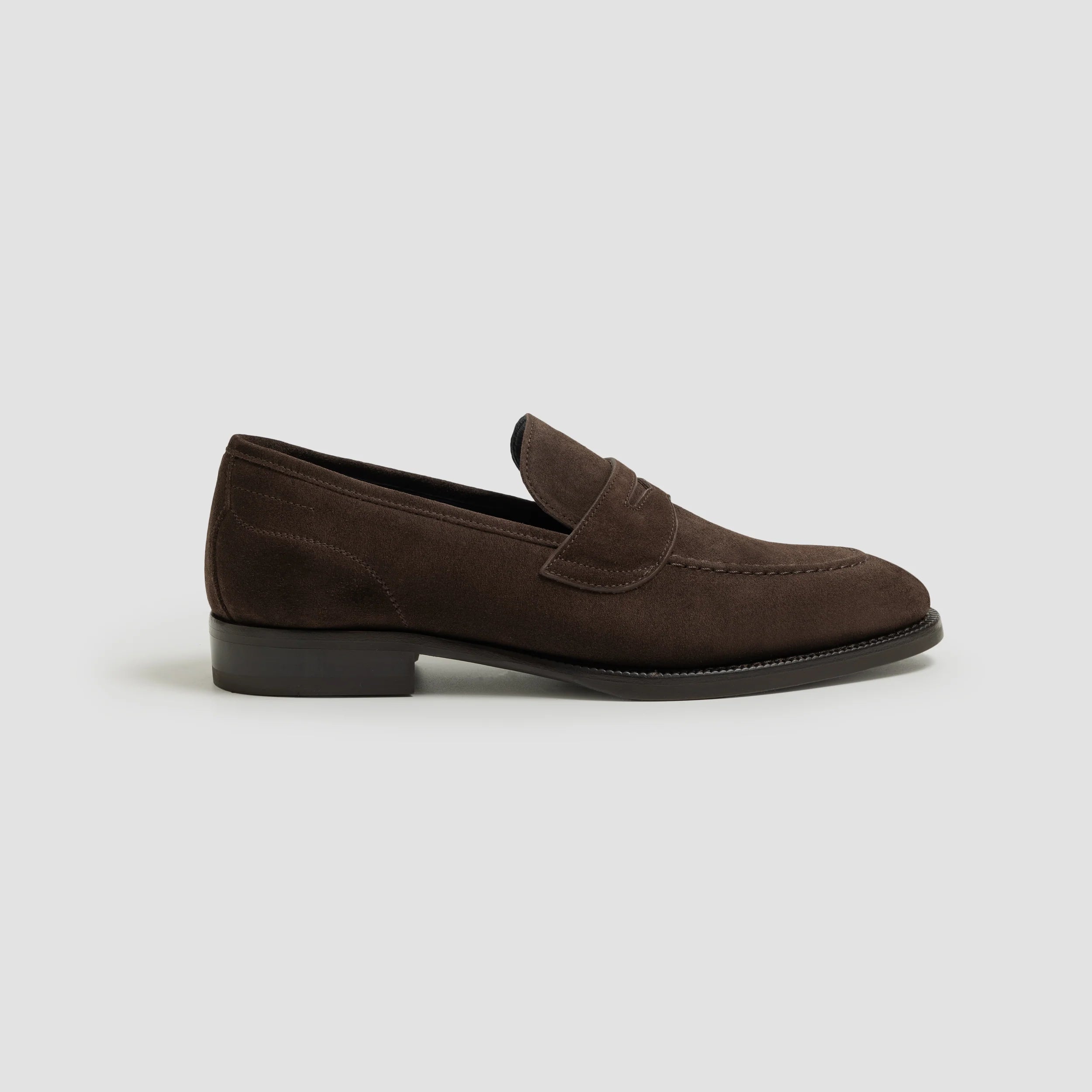 Di Bianco - Aviano Mogano Suede Penny Loafer