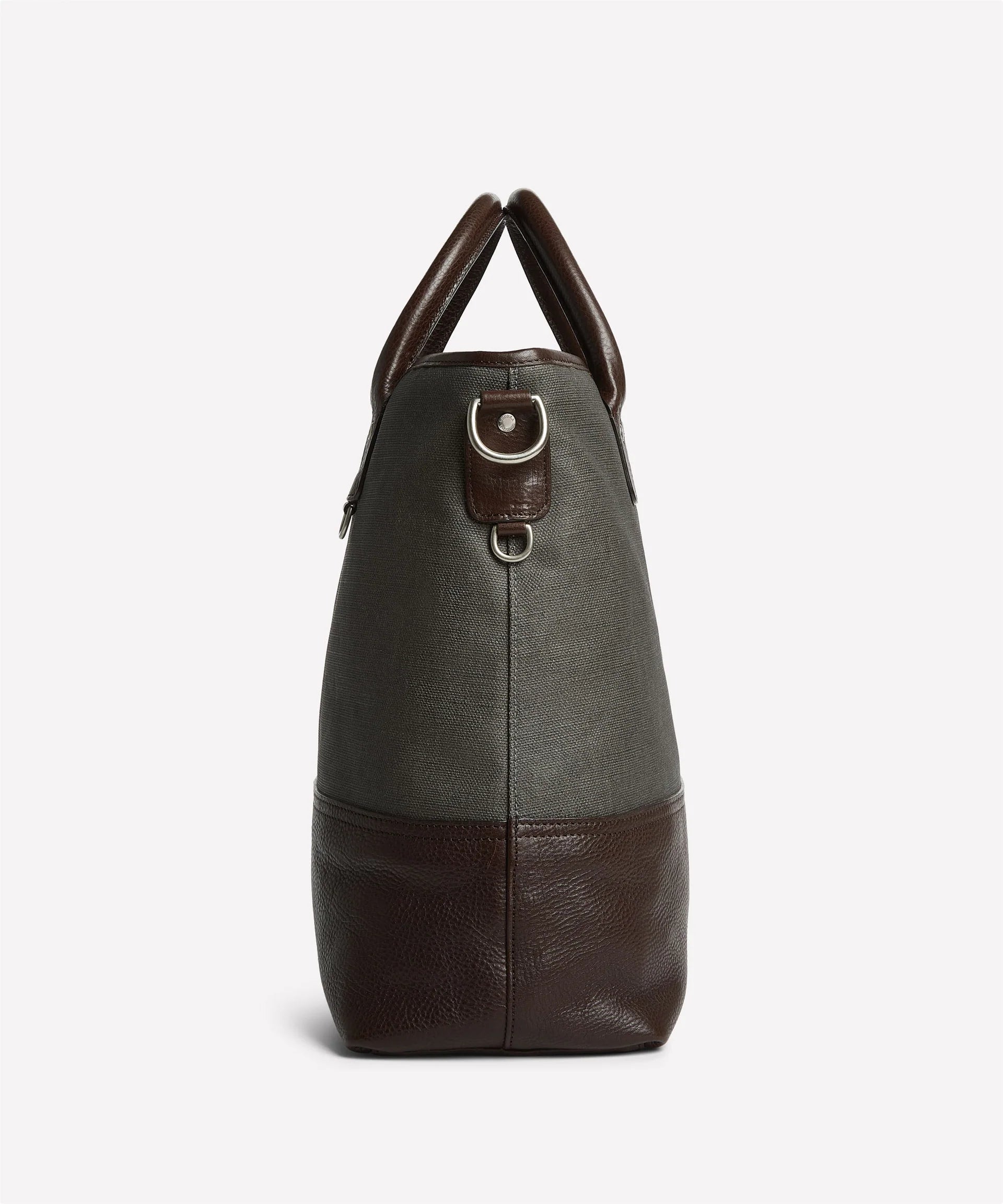 Ghurka - Editor No.271 - Slate Coated Canvas & Vintage Walnut Leather