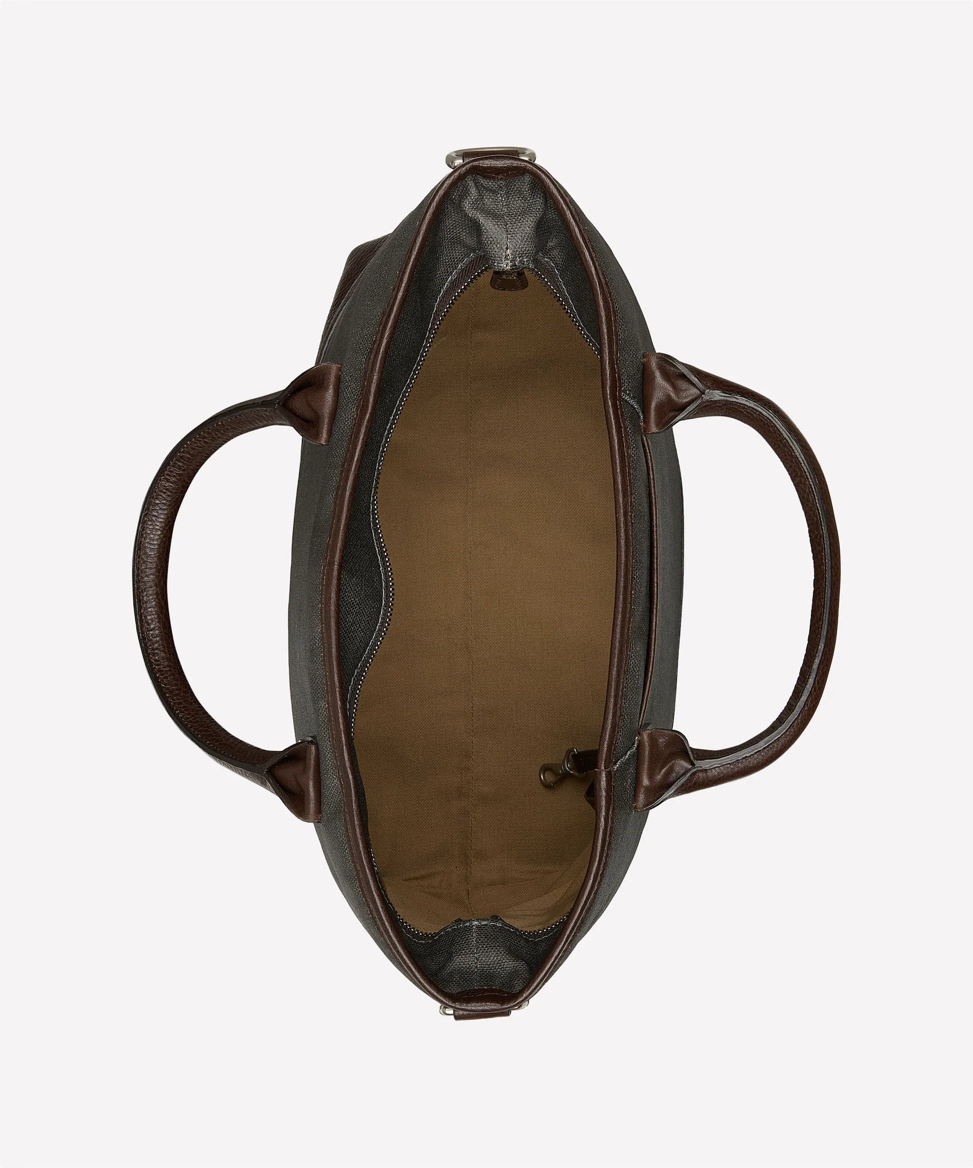 Ghurka - Editor No.271 - Slate Coated Canvas & Vintage Walnut Leather