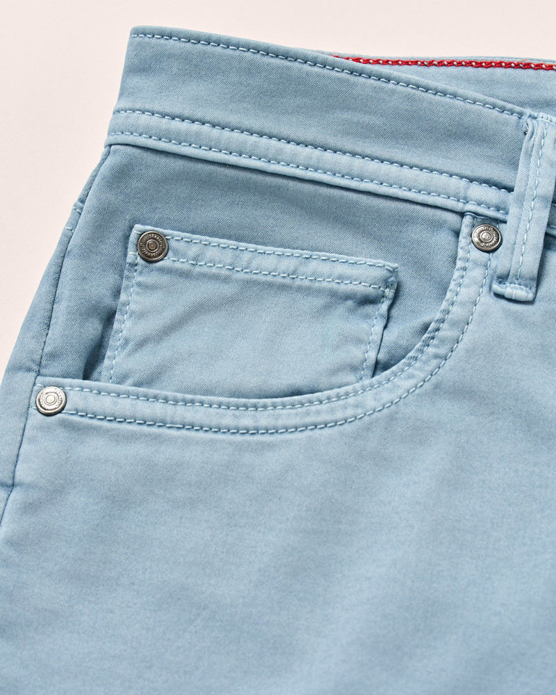 Johnnie O - Carmel Sateen 5-Pocket Pant - Windward Blue