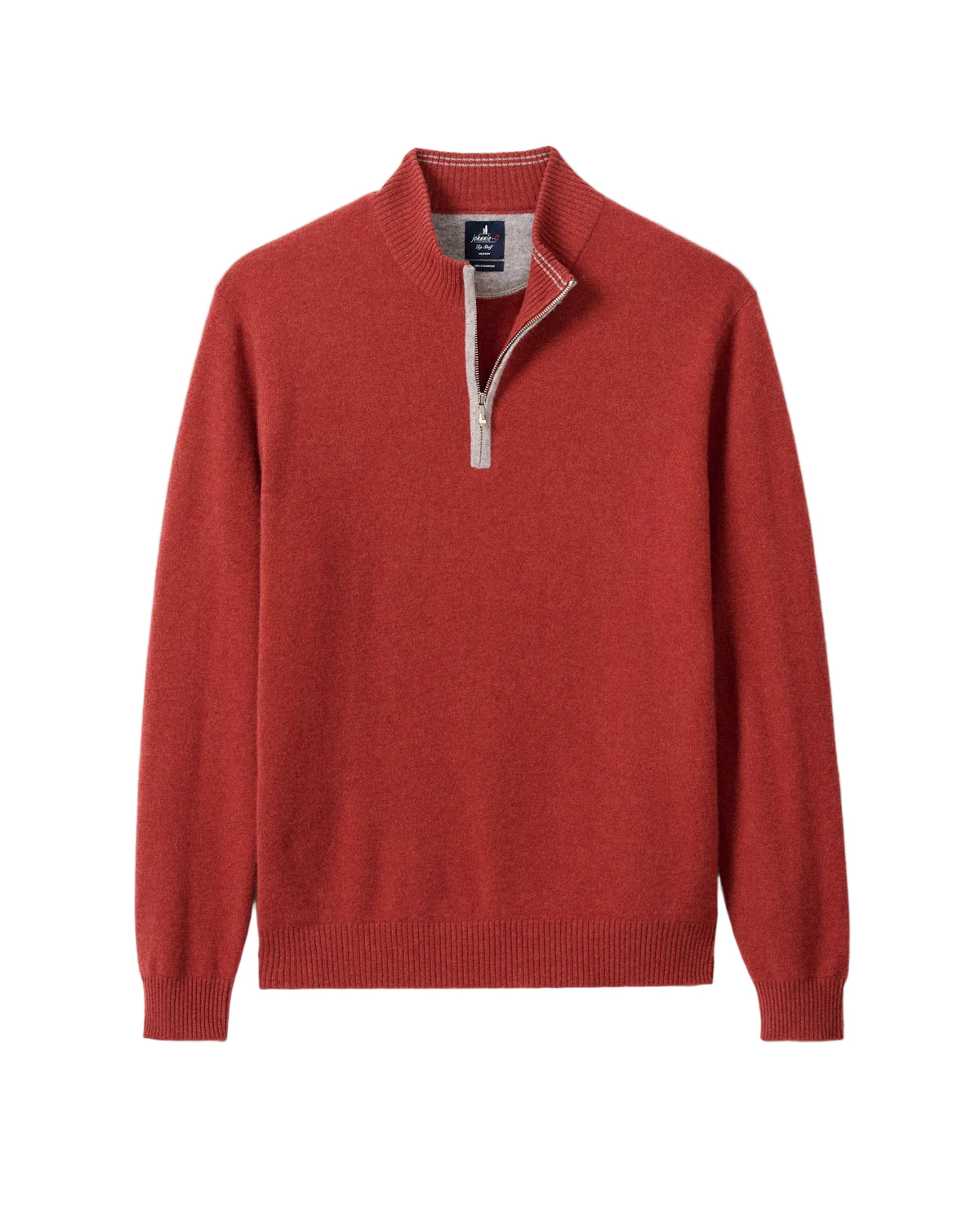 Johnnie O - Niccolo Top Shelf Cashmere 1/4 Zip Sweater - Brick