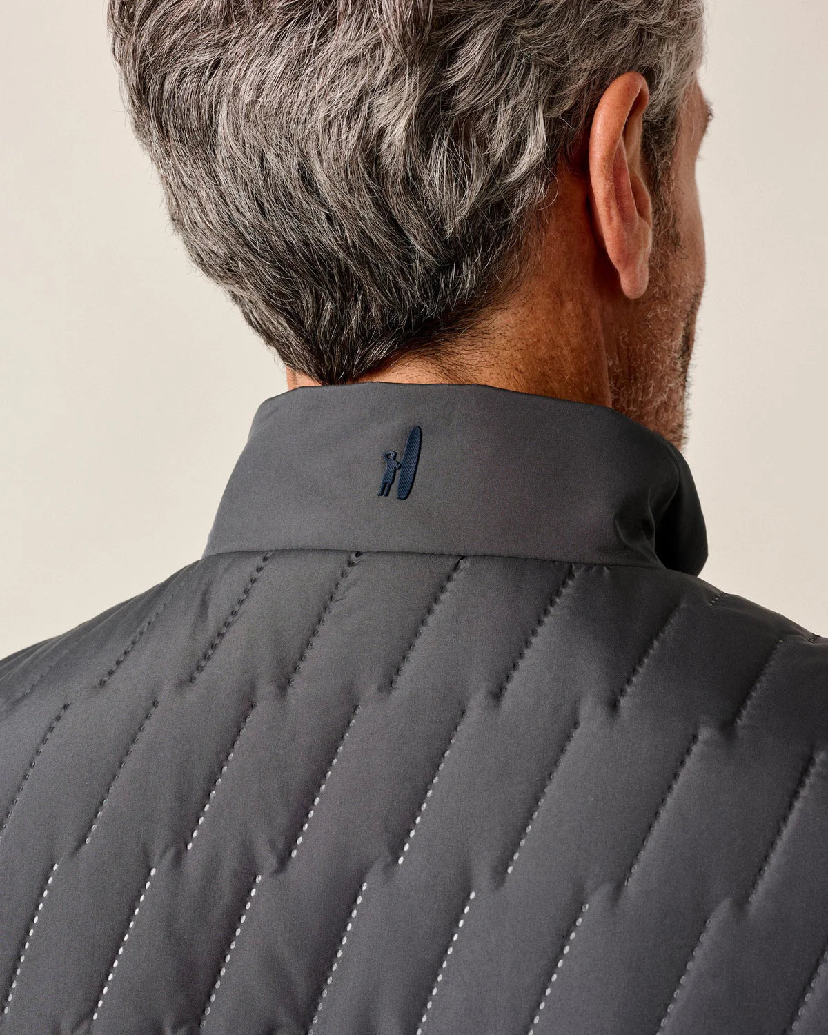 Johnnie O - Belfry Quilted Puffer Vest - Dark Grey