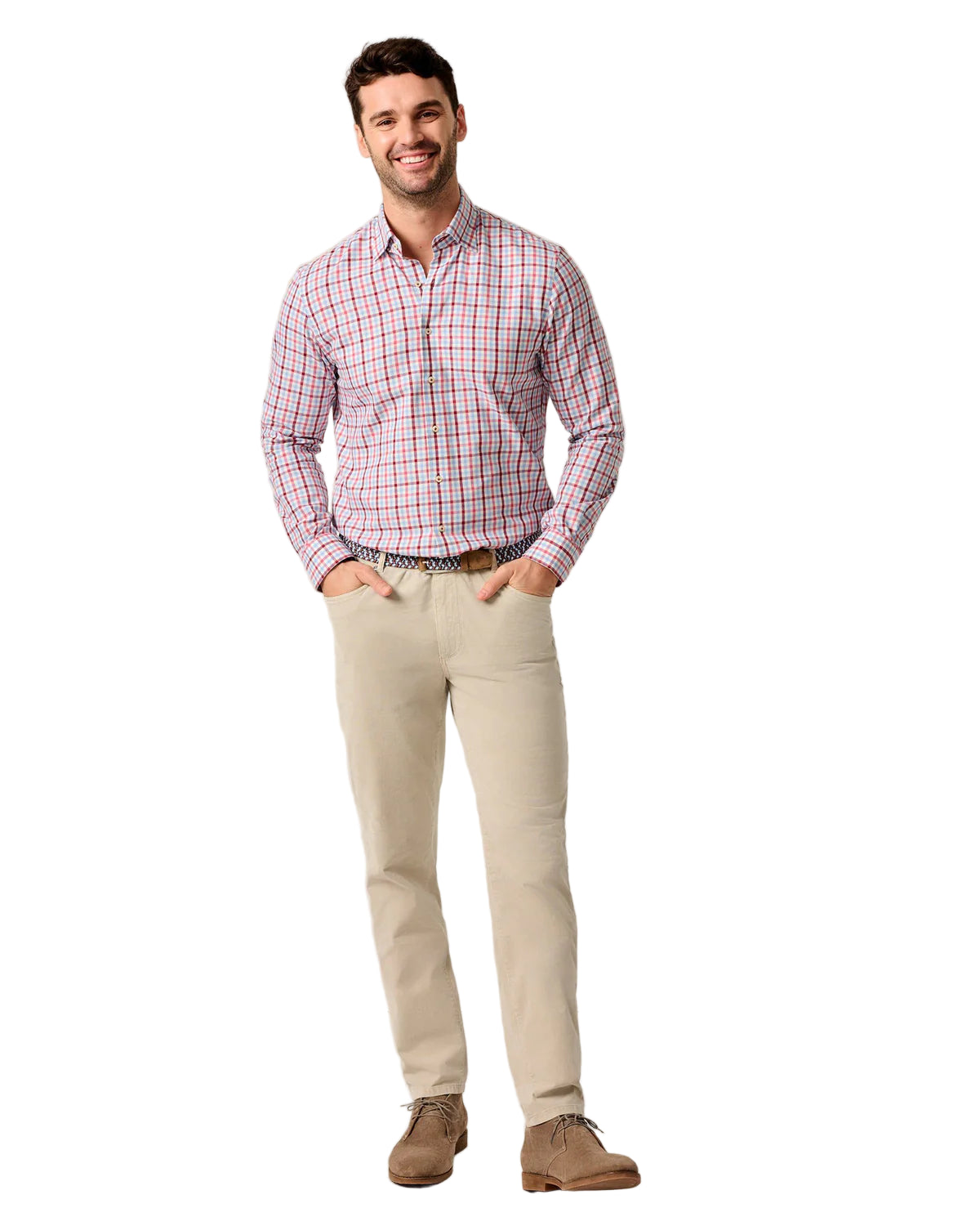 Johnnie-O - Hampton Five Pocket Pant - Stone