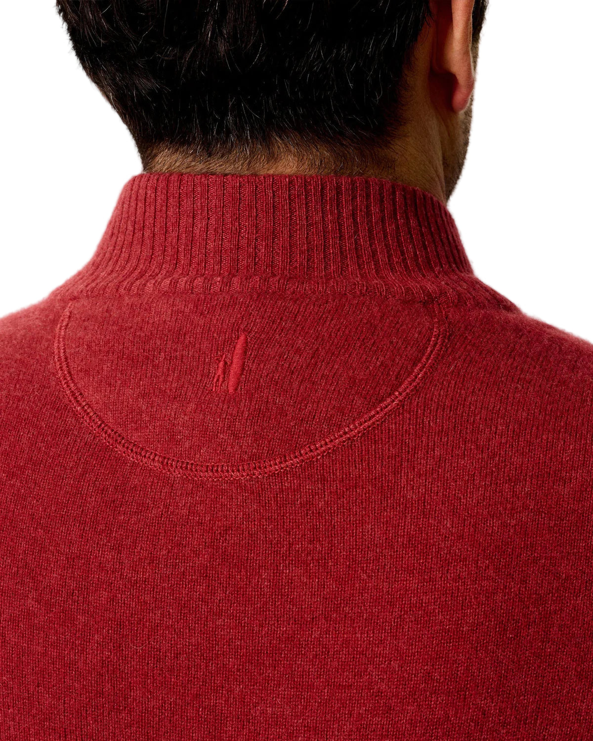 Johnnie O - Niccolo Top Shelf Cashmere 1/4 Zip Sweater - Brick