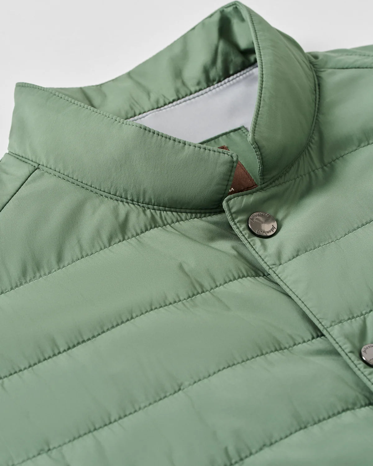 Johnnie O - Bauer Snap Front Quilted Vest - Kelp