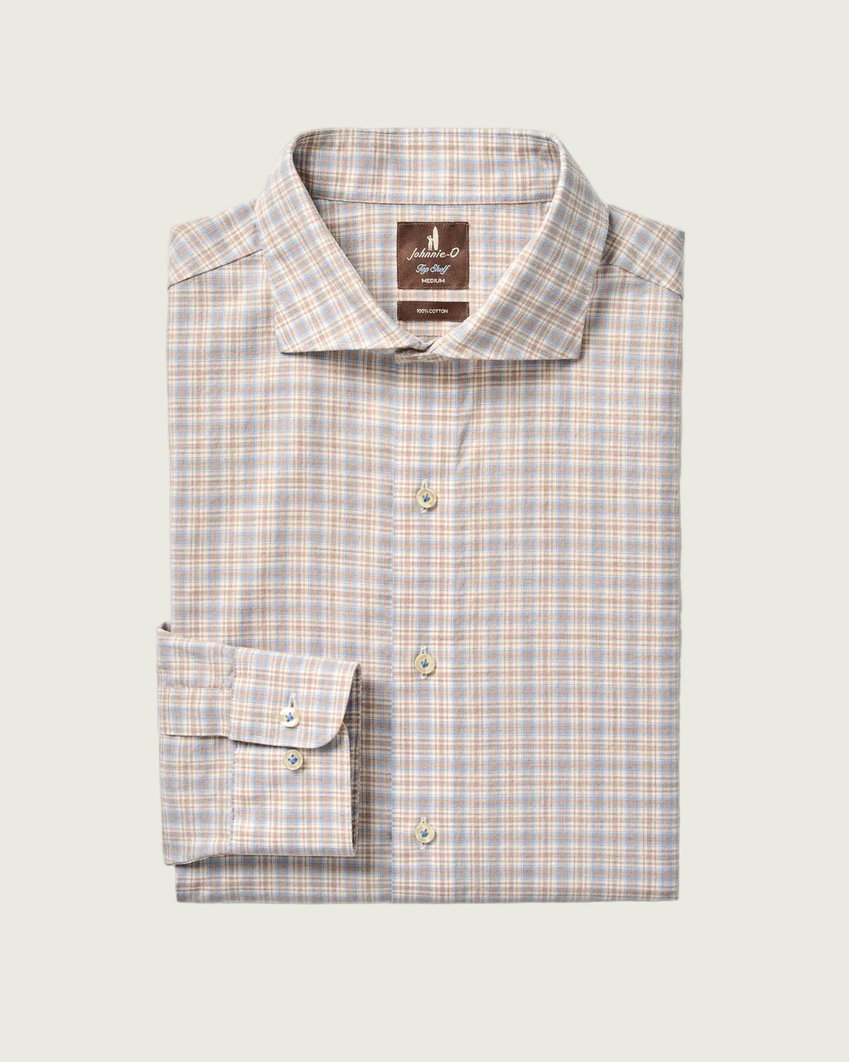 Johnnie O - Bayview Pane Top Shelf Cotton Button Down Shirt  - Maliblu
