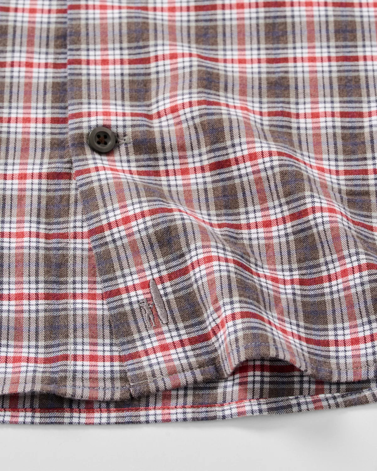 Johnnie O - Lane Forest Pane Performance Flannel Button Down Shirt - Thunder