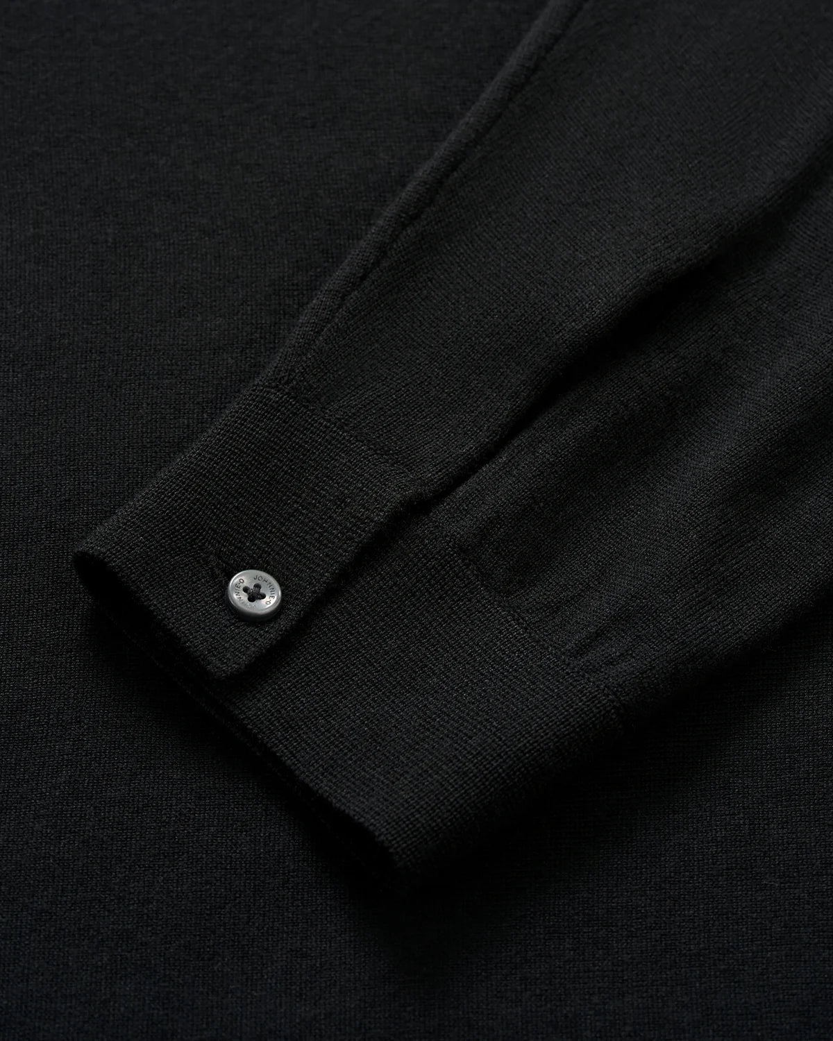 Johnnie O - Merino Blend Long Sleeve Polo - Black
