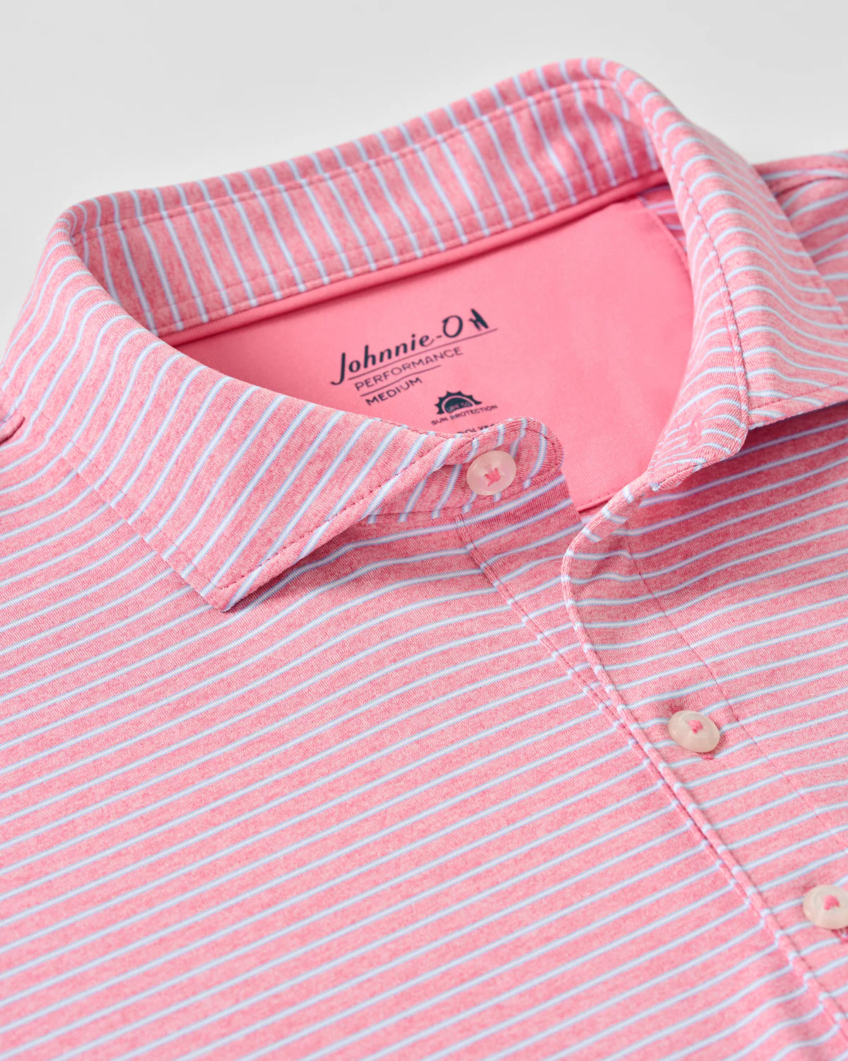Johnnie O - Michael Stripe Performance Jersey Polo - Palm Beach