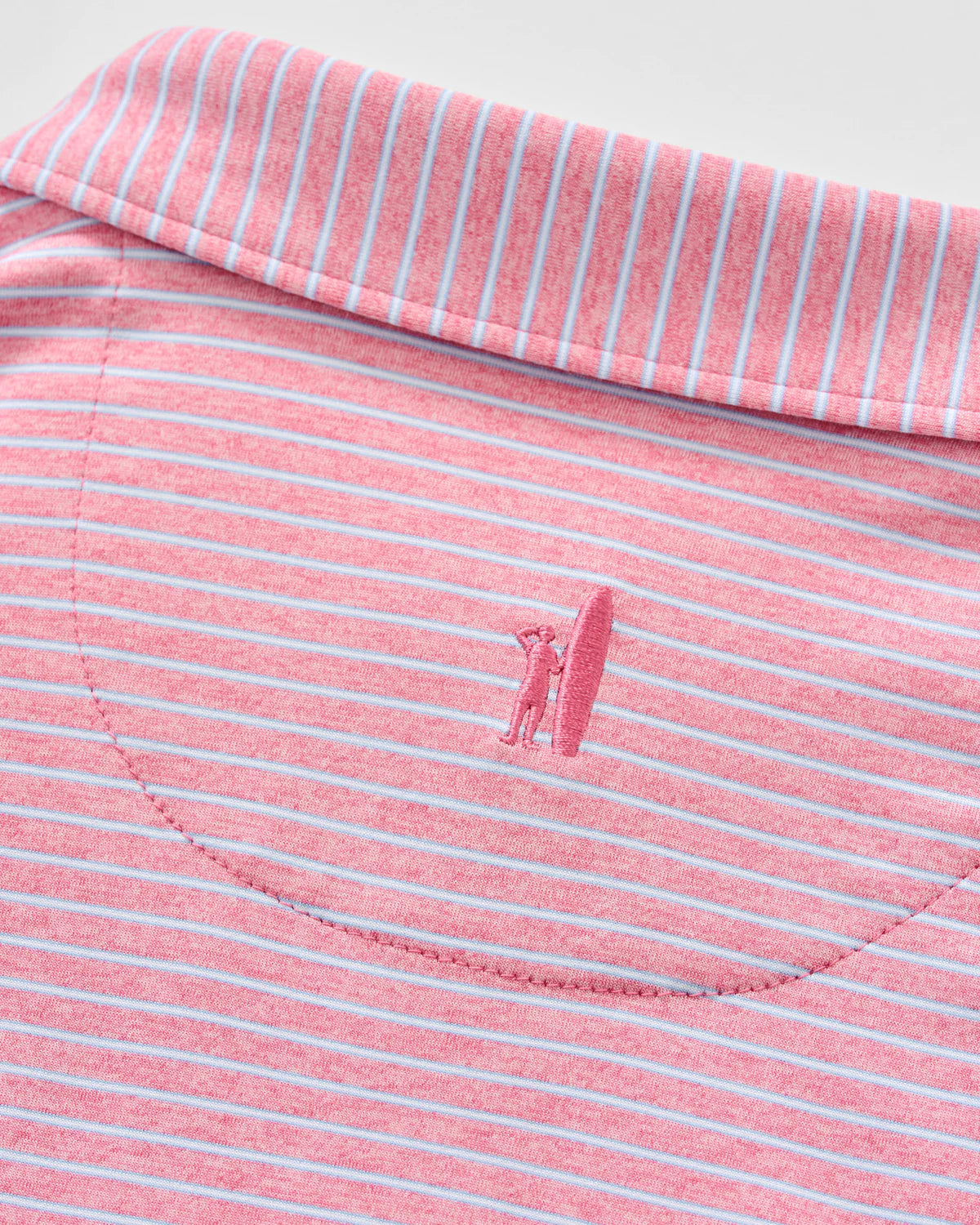 Johnnie O - Michael Stripe Performance Jersey Polo - Palm Beach