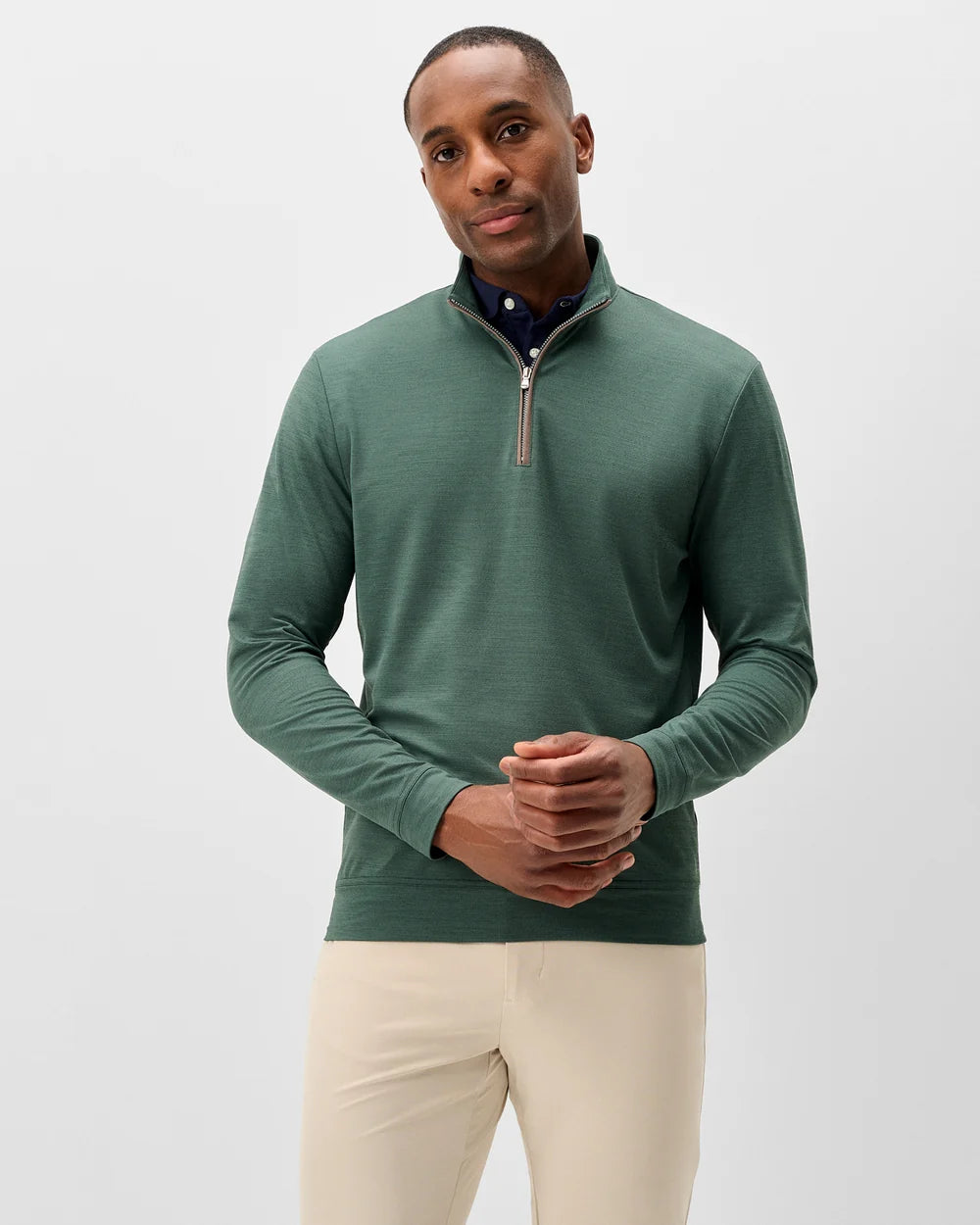 Johnnie-O - Sof Tech Performance 1/4 Zip - Evergreen