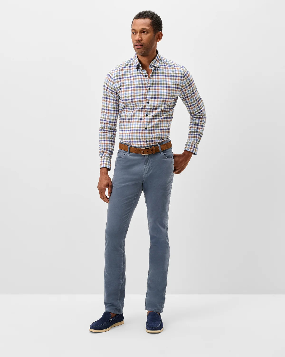 Johnnie O - Hampton Garment-Dyed Corduroy Pant - Indigo