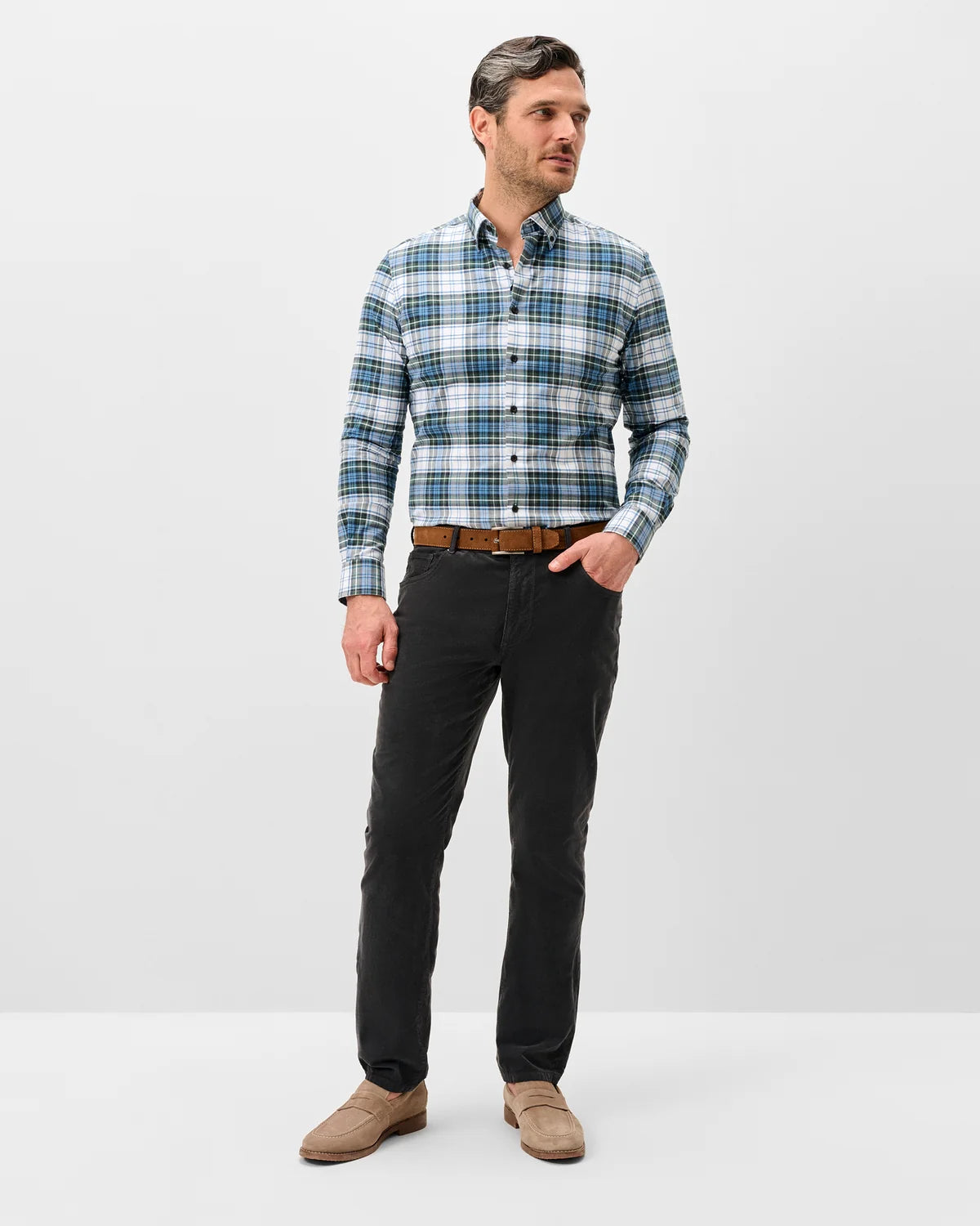 Johnnie O - Hampton Garment-Dyed Corduroy Pant - River Rock