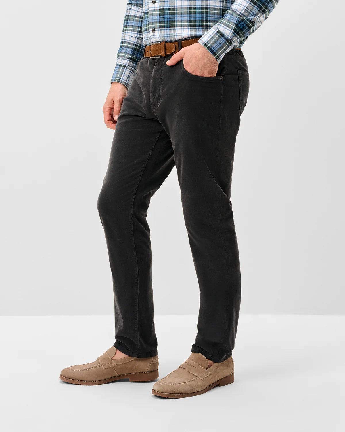 Johnnie O - Hampton Garment-Dyed Corduroy Pant - River Rock