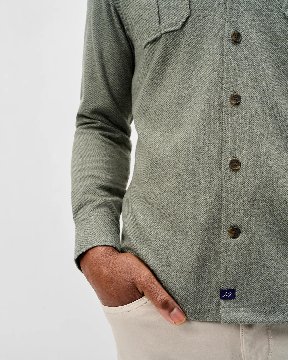 Johnnie O - Sequoia Twill Solid Lodge Shirt - Forest