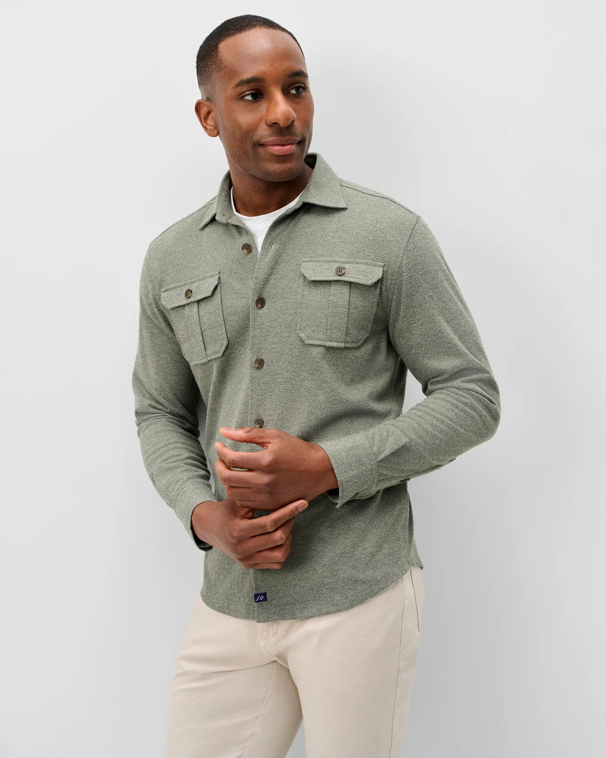 Johnnie O - Sequoia Twill Solid Lodge Shirt - Forest