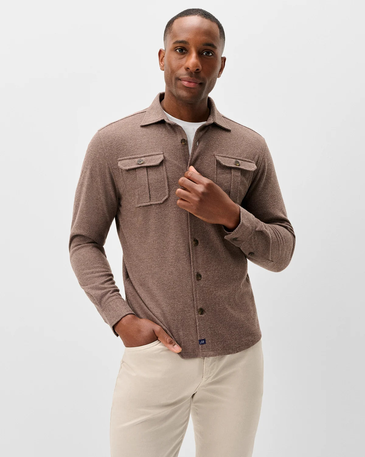 Johnnie O - Sequoia Twill Solid Lodge Shirt - Havana