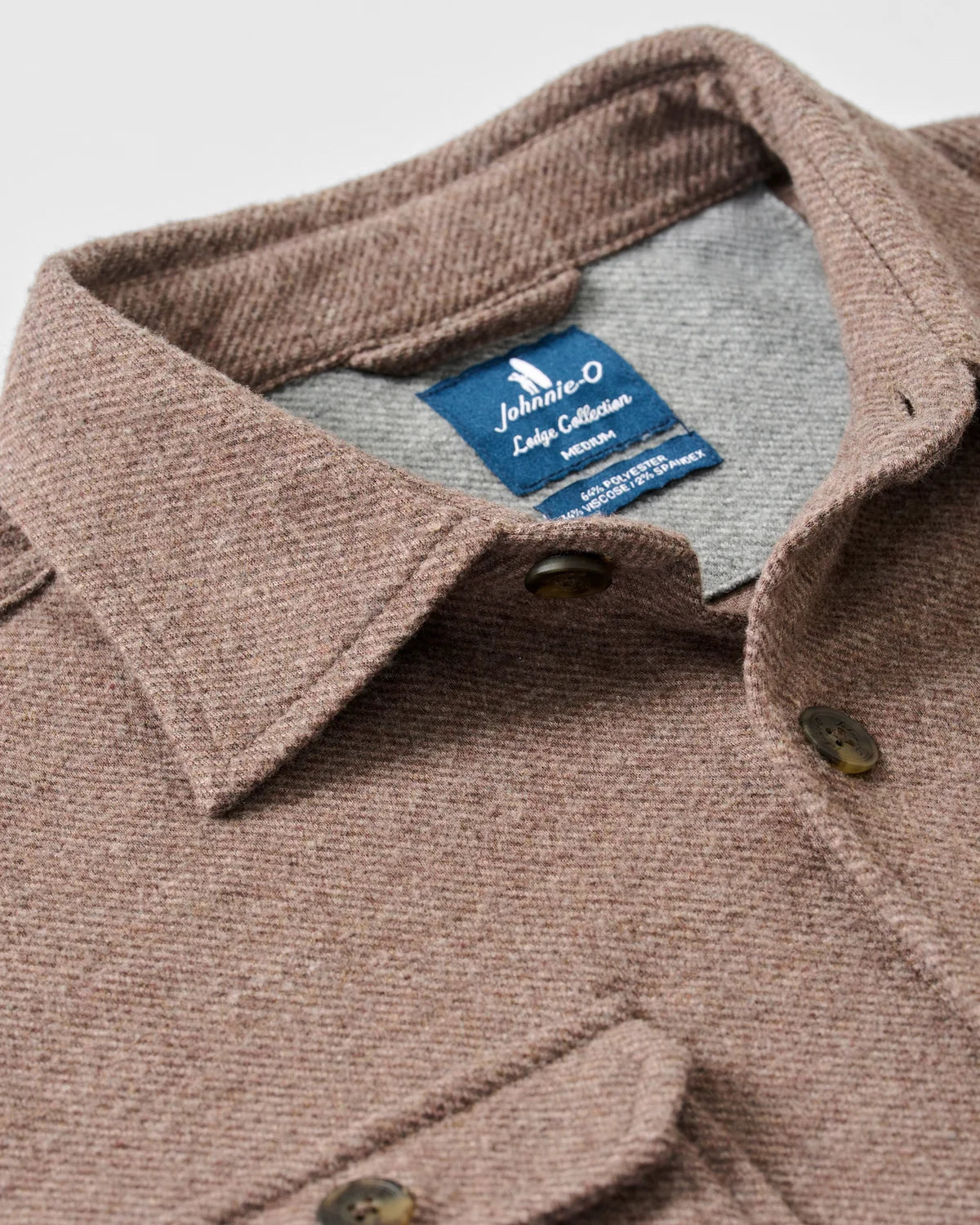 Johnnie O - Sequoia Twill Solid Lodge Shirt - Havana