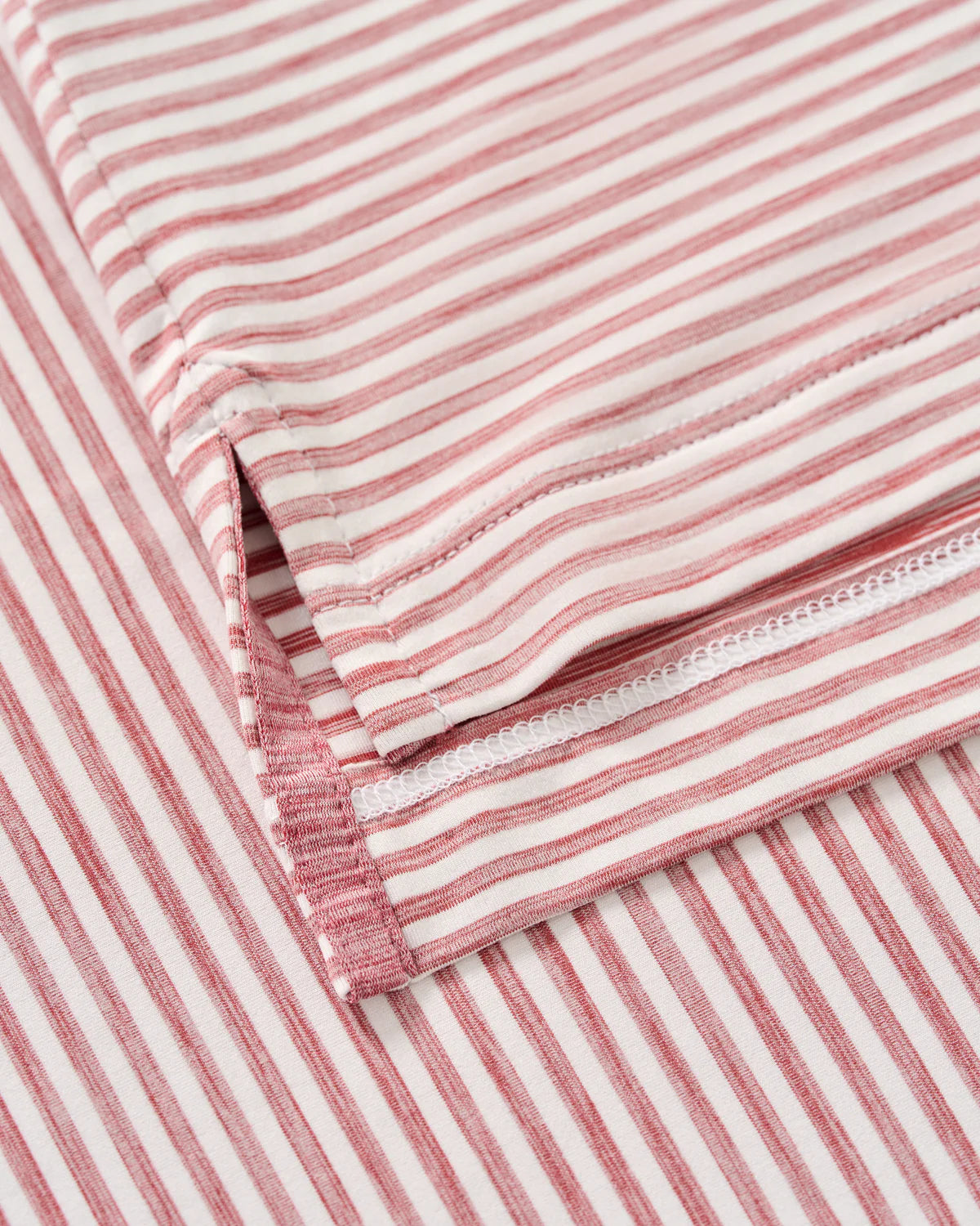 Johnnie O - Seymour Stripe Performance Featherweight Polo - Racing Red