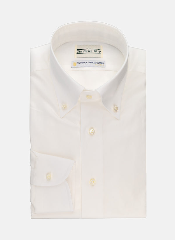 The Saxon Shop - Oxford Dress Shirt - White
