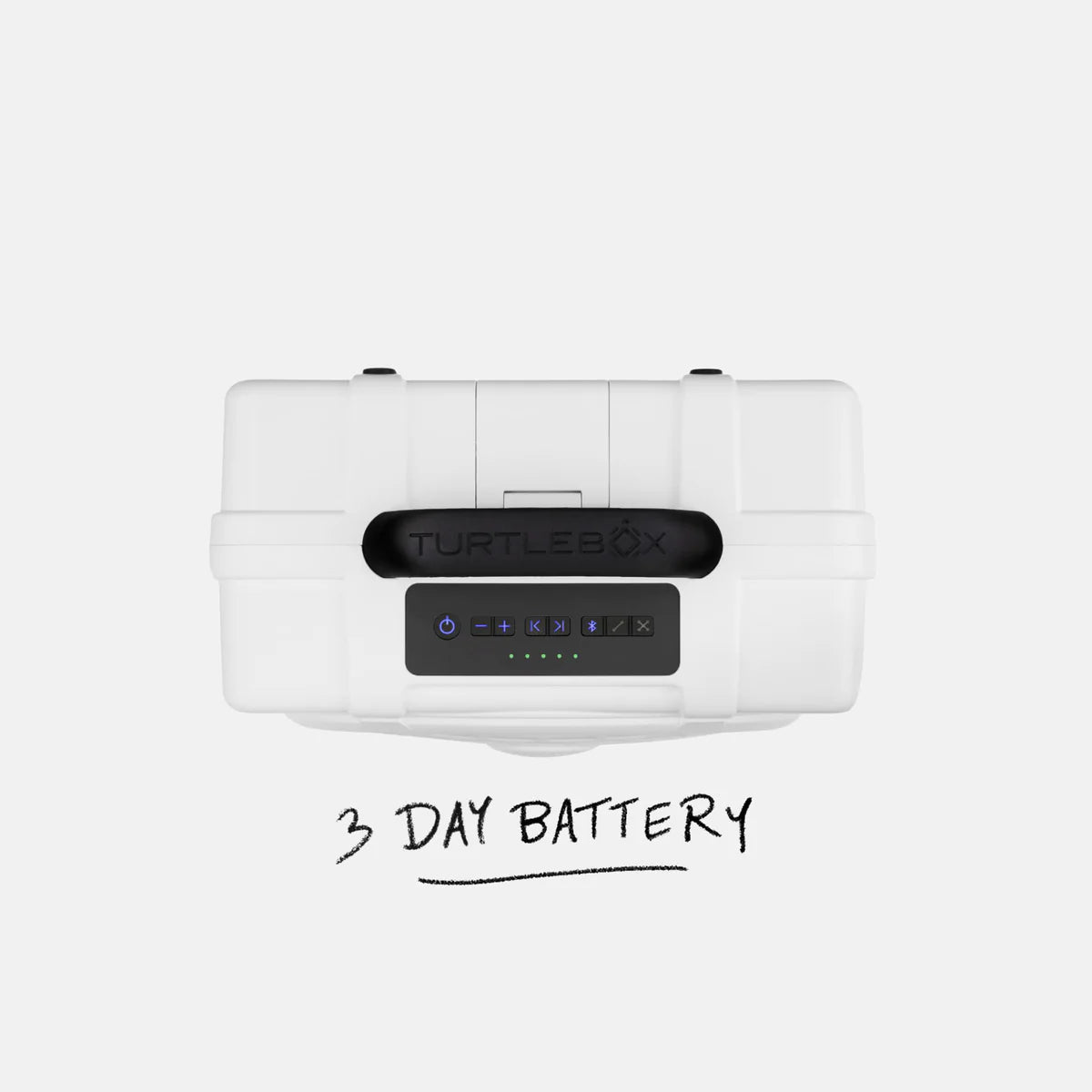 Turtlebox Audio - Outdoor Speaker Gen 3 - White + Black Handle
