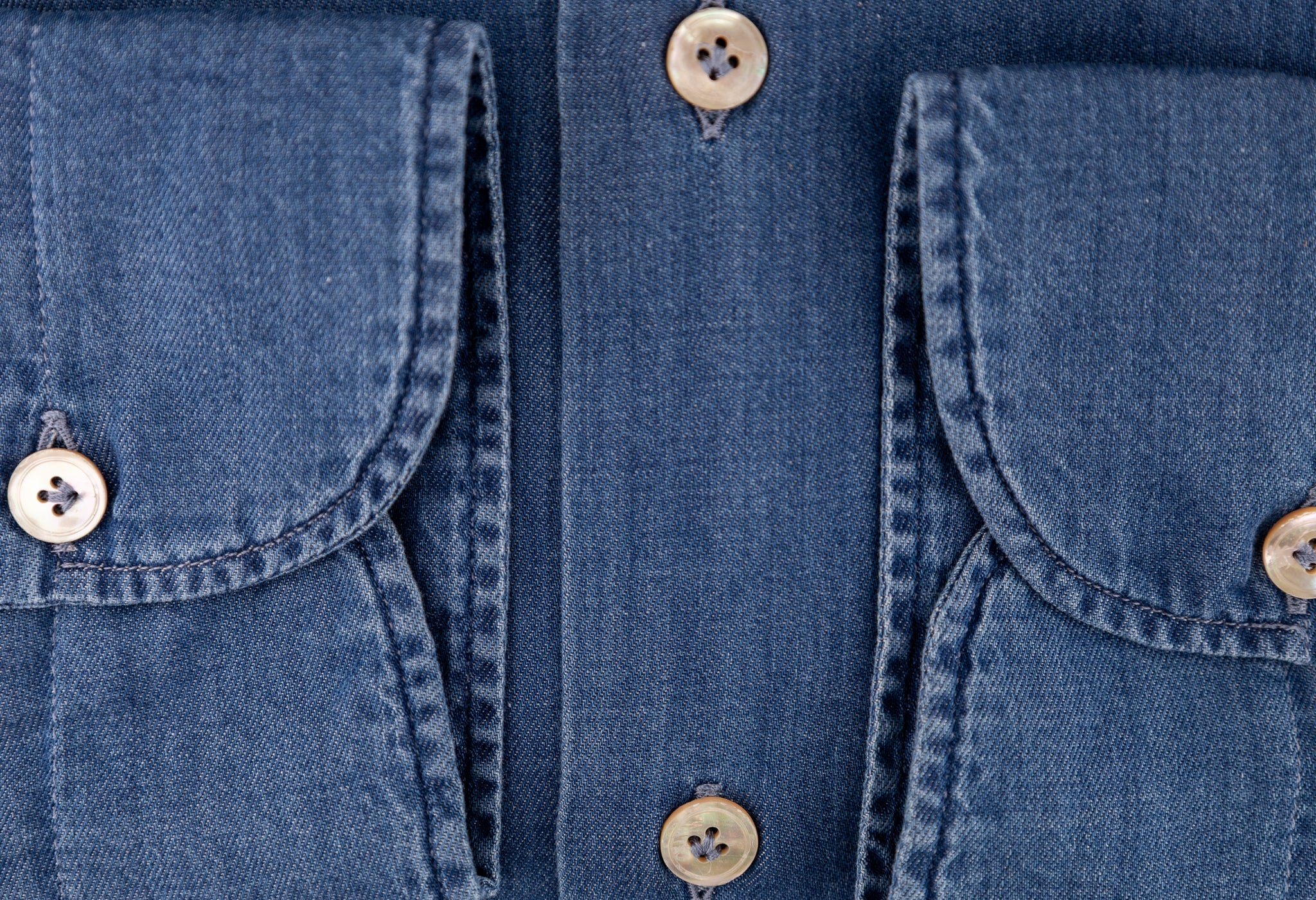 Giannetto - Cotton Sport Shirt - Chambray