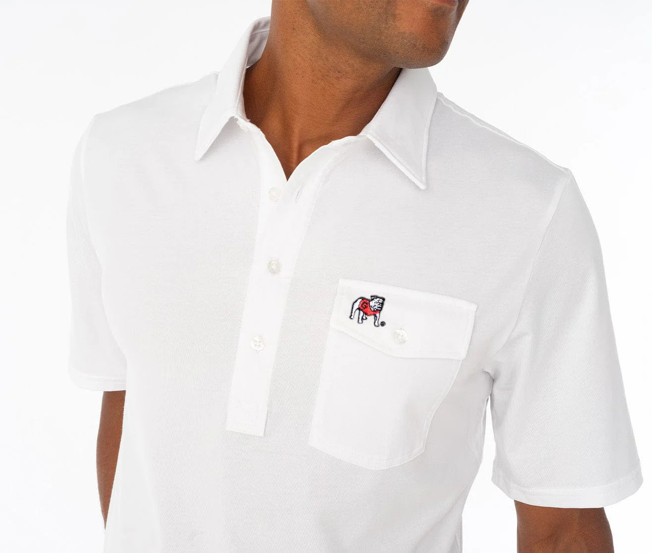 Criquet - Performance Jersey Players Shirt - Bulldog - White