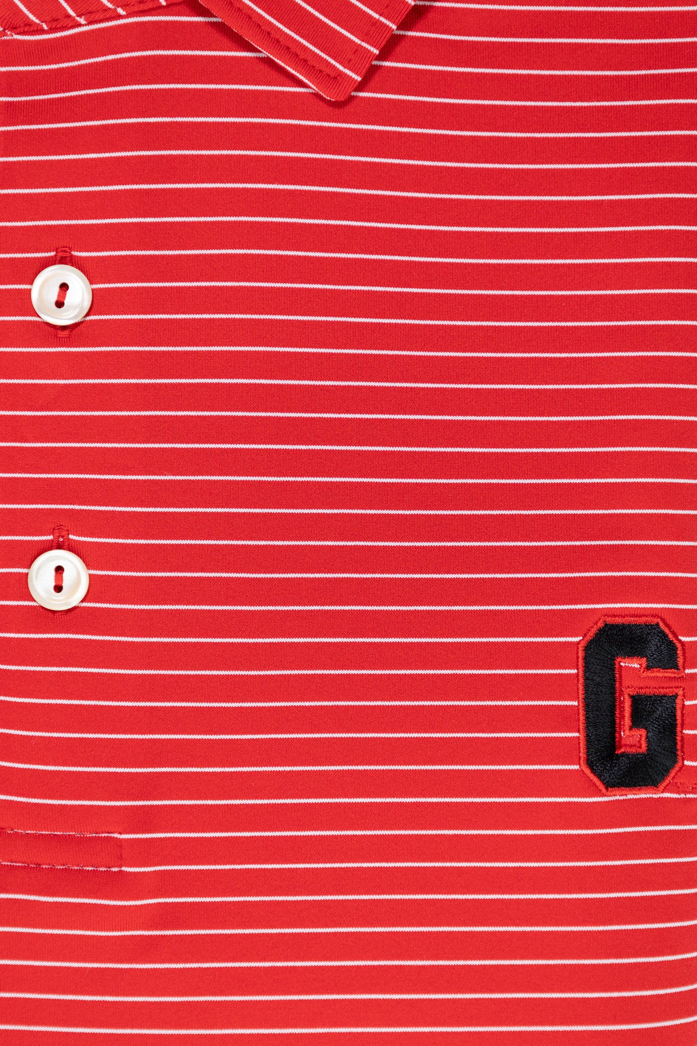 Peter Millar - Block G Hemlock Stripe Polo - Red