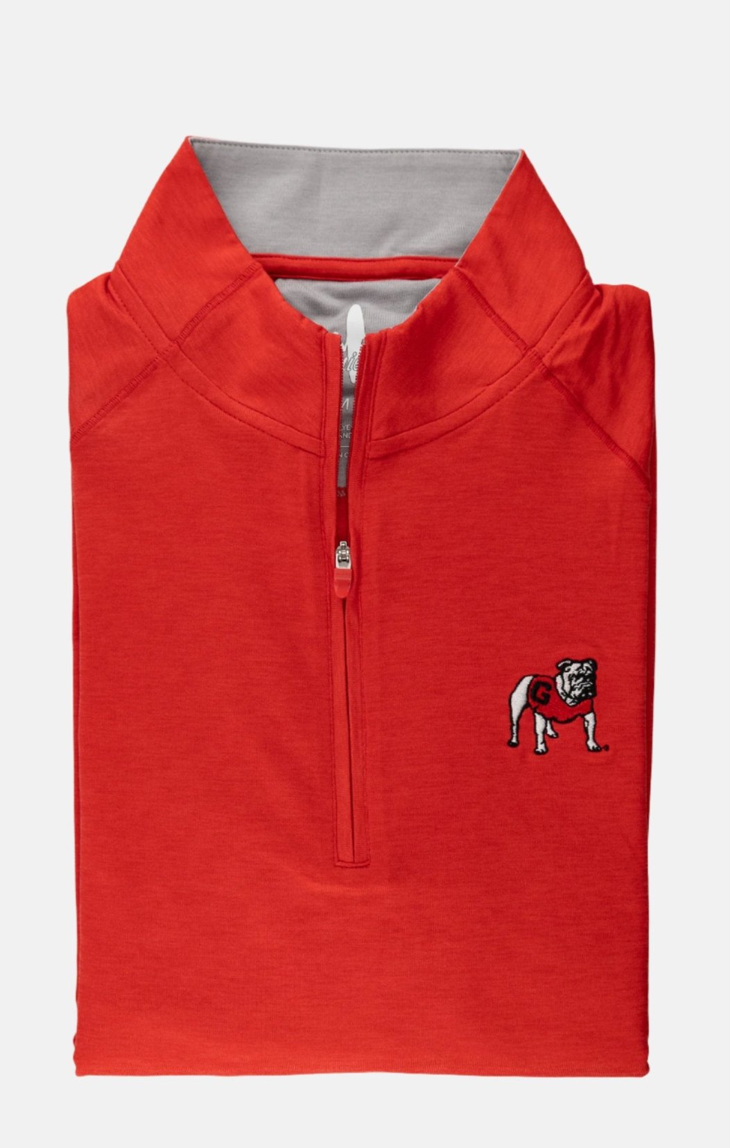 Johnnie-O - Georgia Standing Dog - Freeborne Quarter Zip - Red