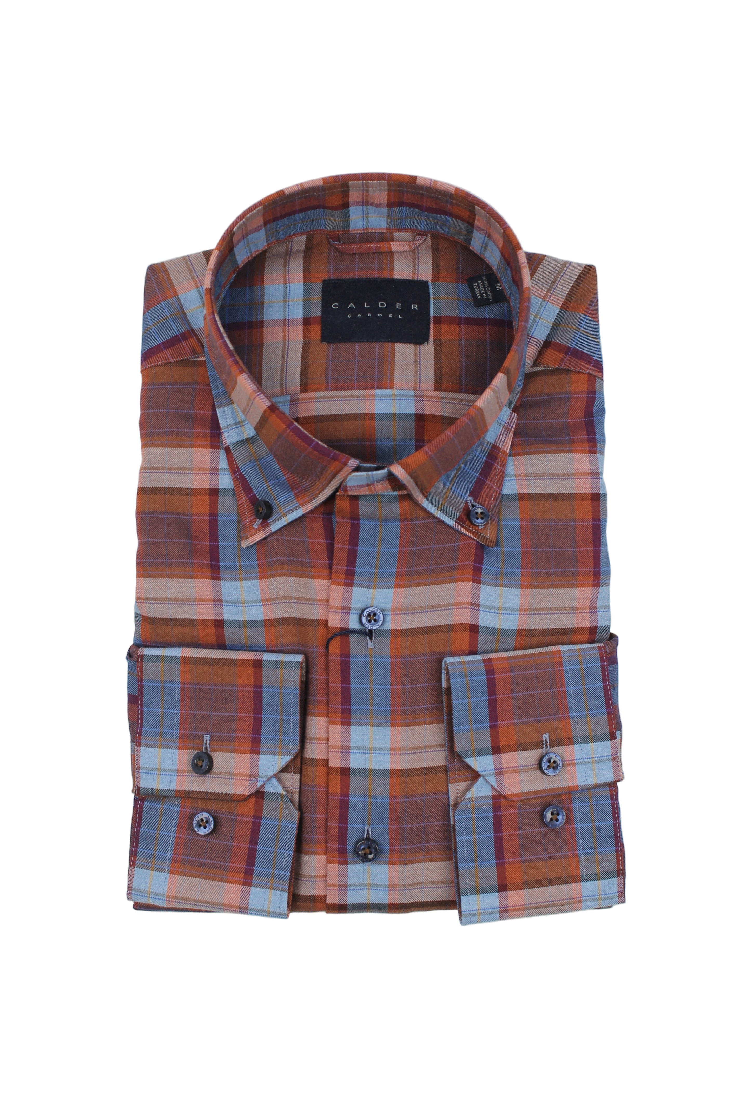 Calder - Sport Shirt - Blue, Rust, & Purple