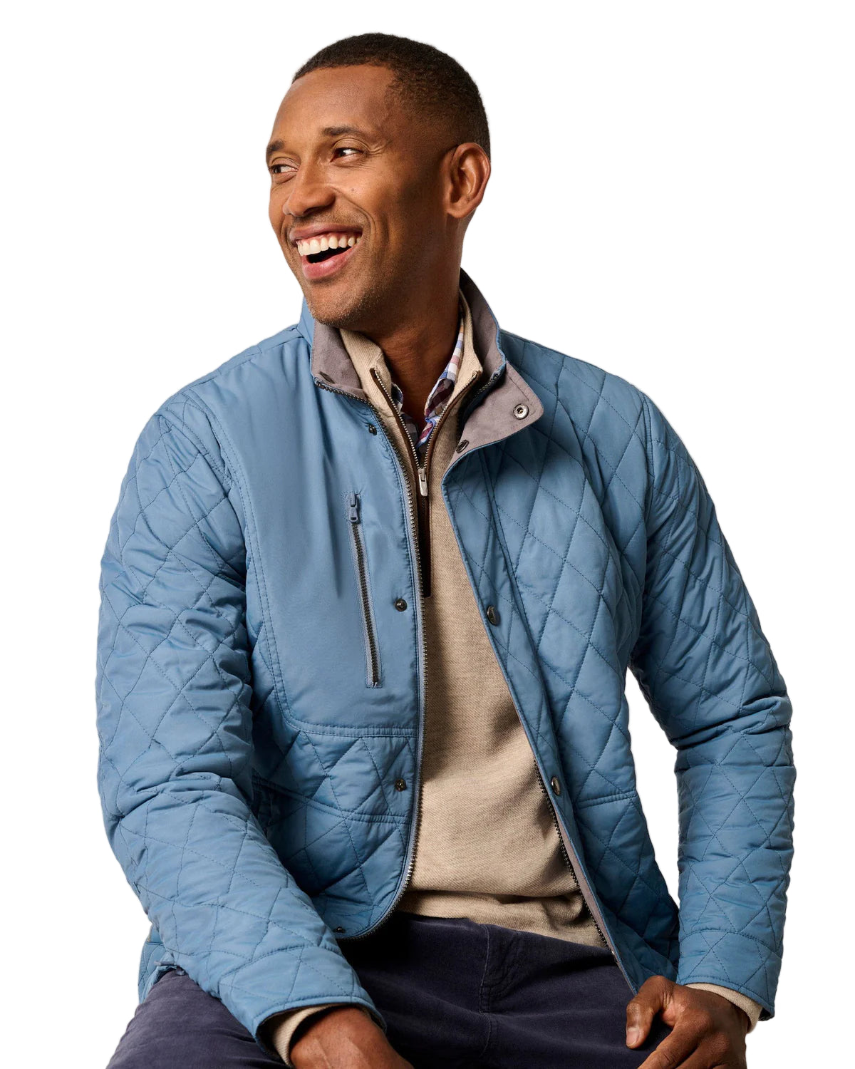 Johnnie O - Juno Quilted Snap Jacket - Sailor