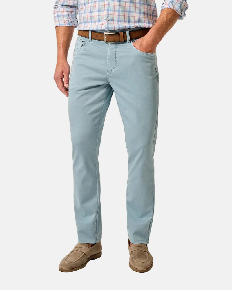 Johnnie O - Carmel Sateen 5-Pocket Pant - Windward Blue