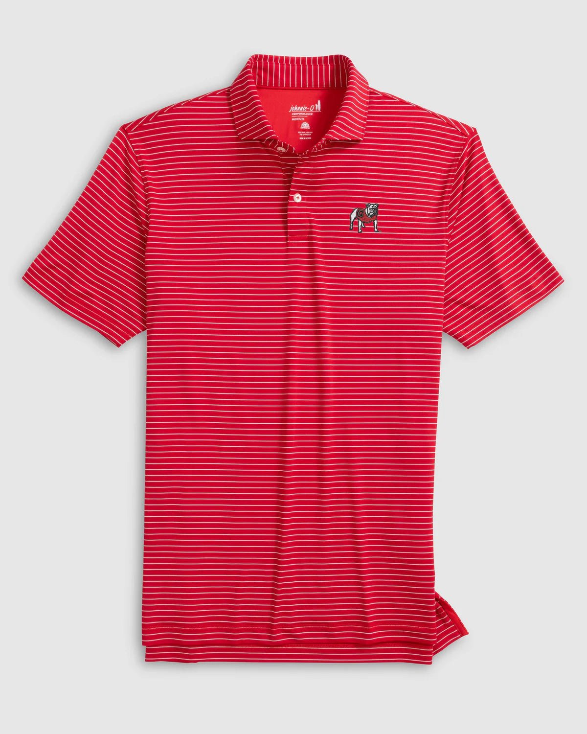 Johnnie O - Georgia Beau Striped Performance Jersey Polo - Red
