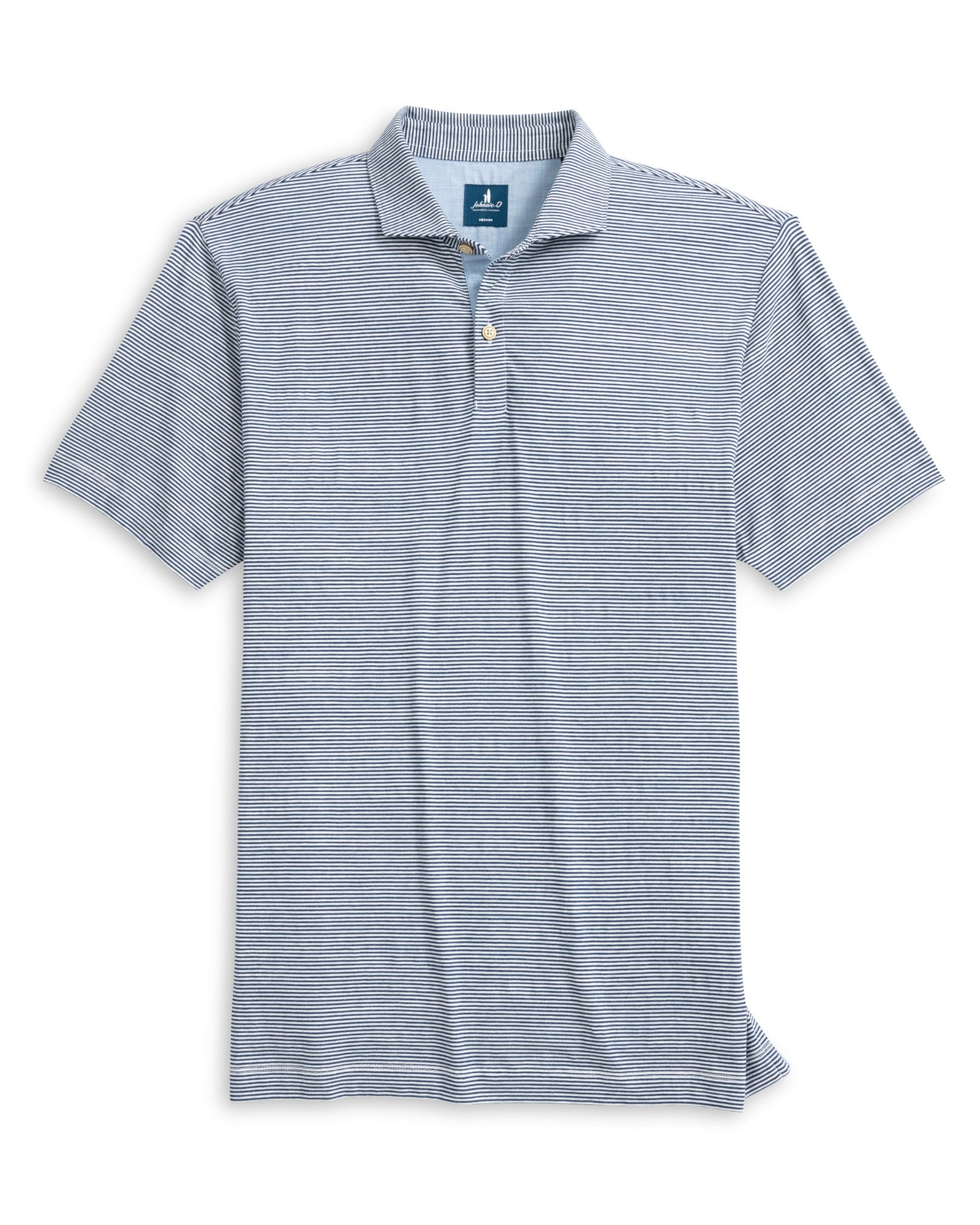 Johnnie O - Slub Cotton Blend Polo - Navy