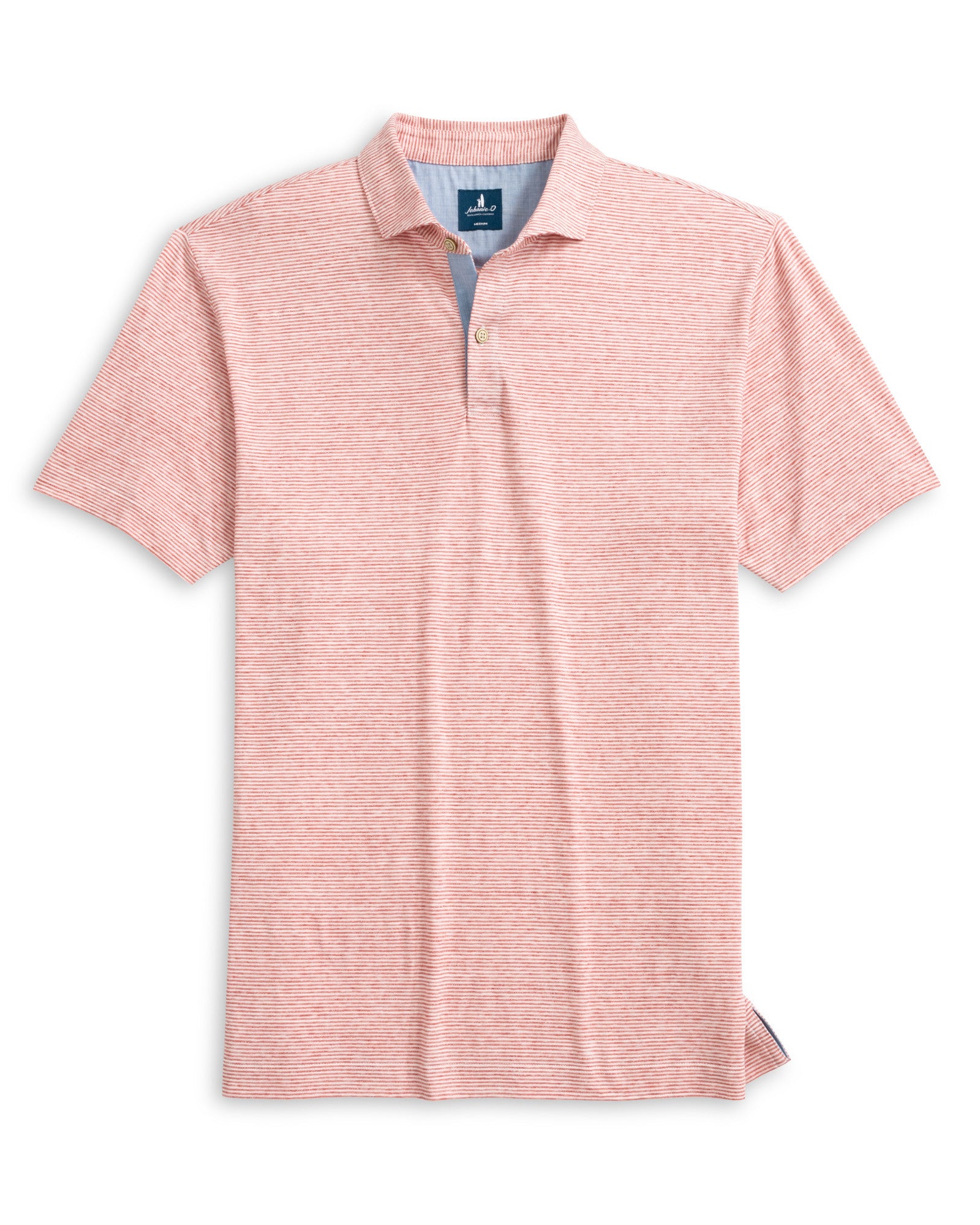 Johnnie O - Slub Cotton Blend Polo - Slate Rose