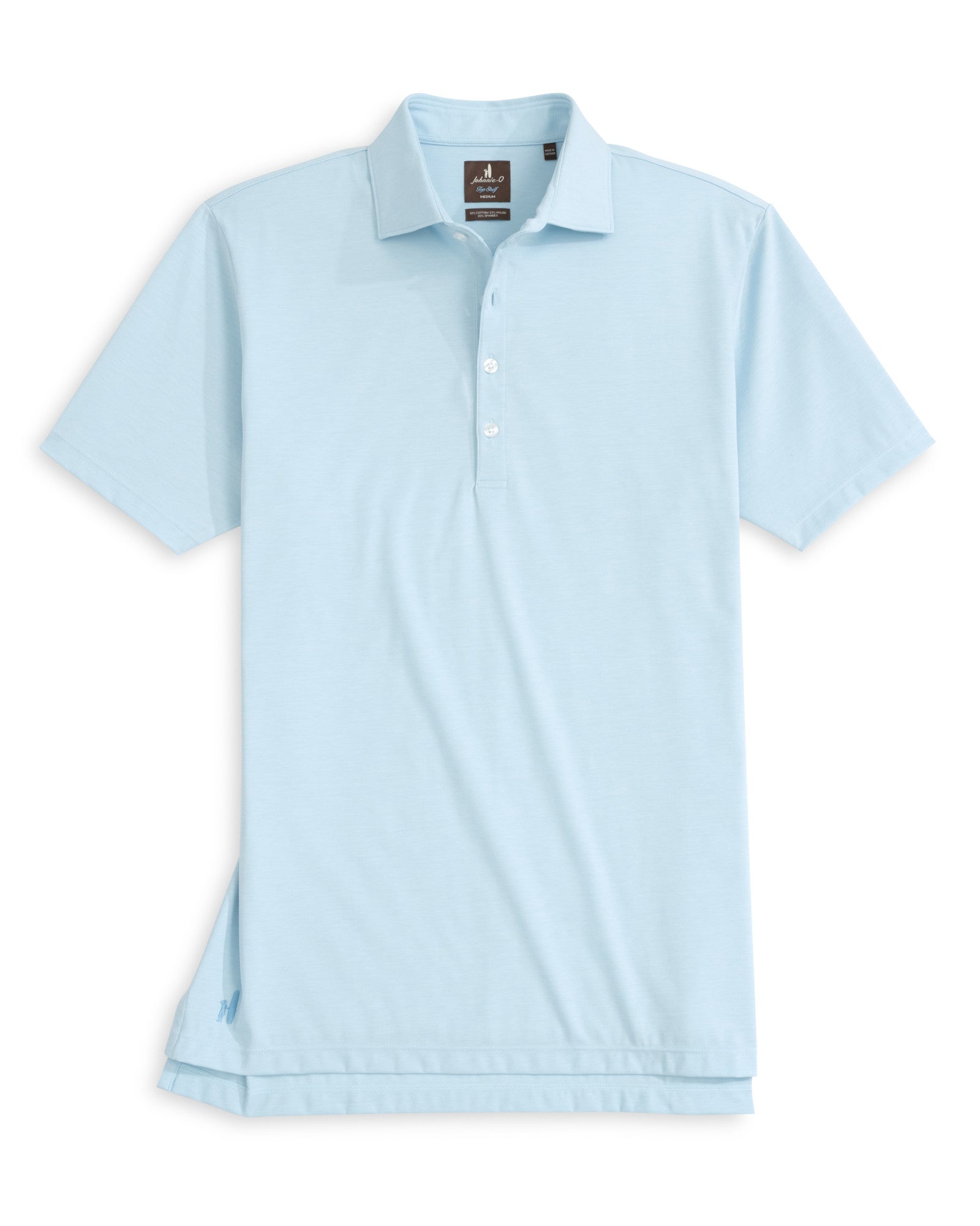 Johnnie O - Elba Fine Pique Knit 4-Button Polo - Airy Blue