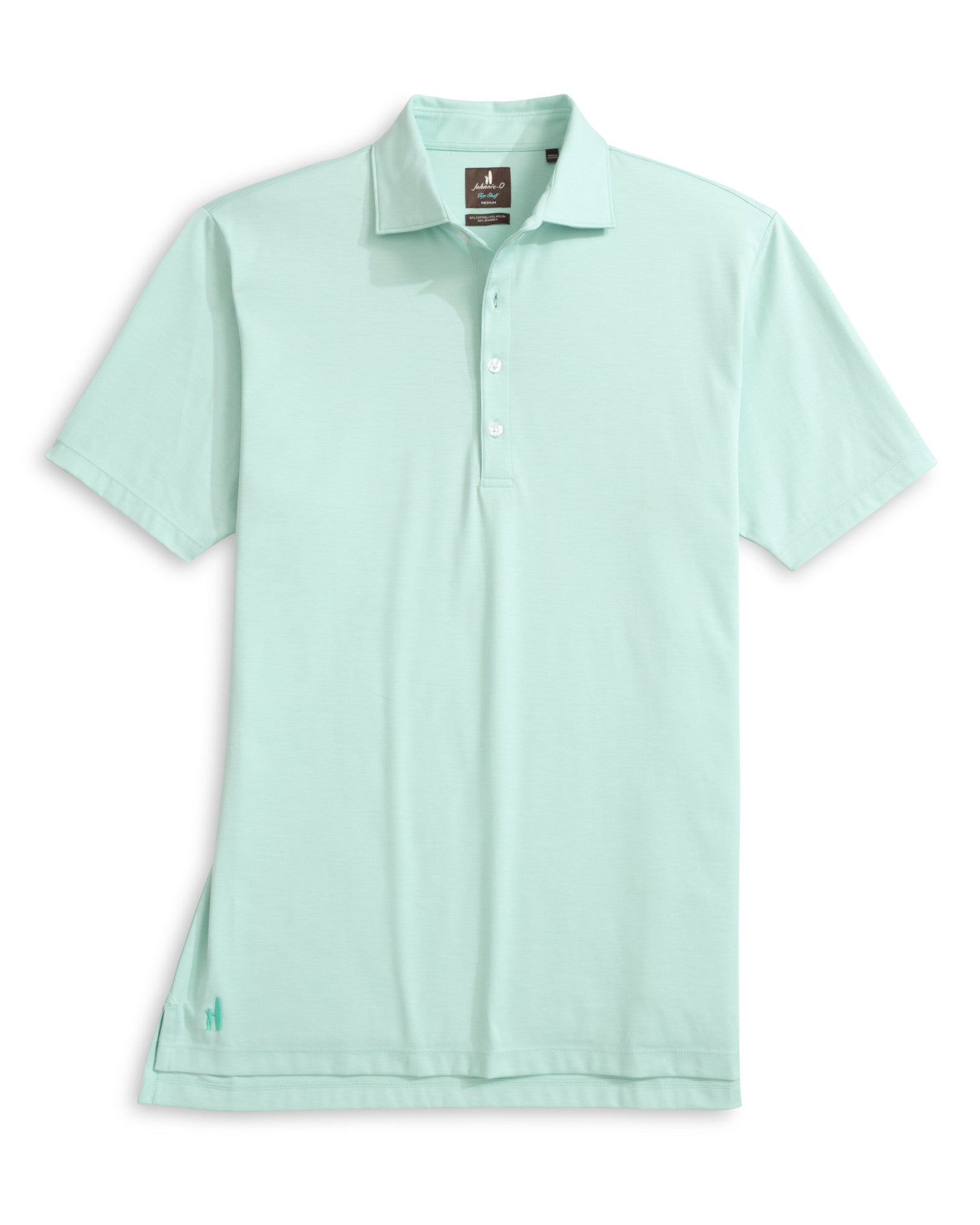 Johnnie O - Elba Fine Pique Knit 4-Button Polo - Blue Crush