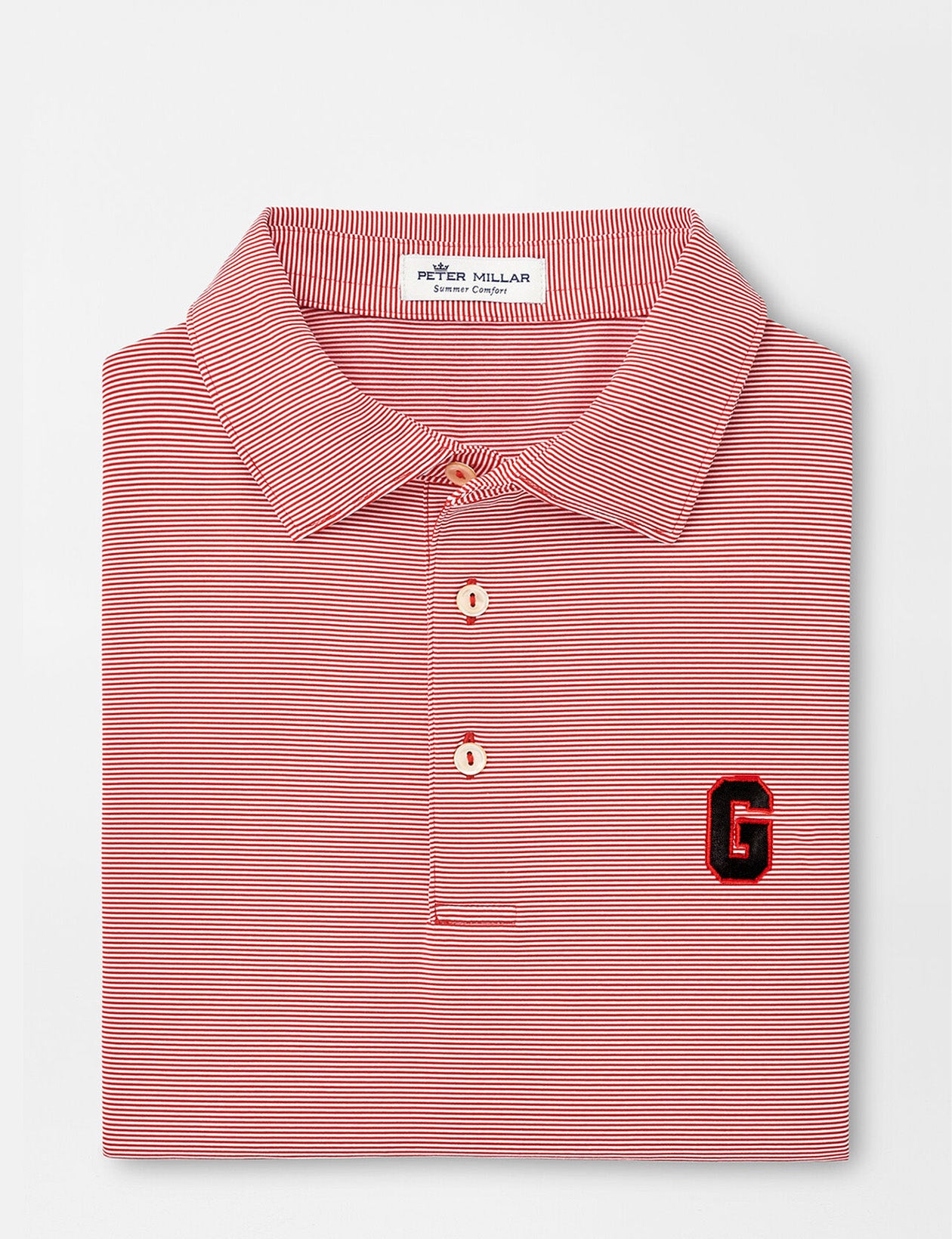 Peter Millar - Block G Jubilee Stripe Polo - Red