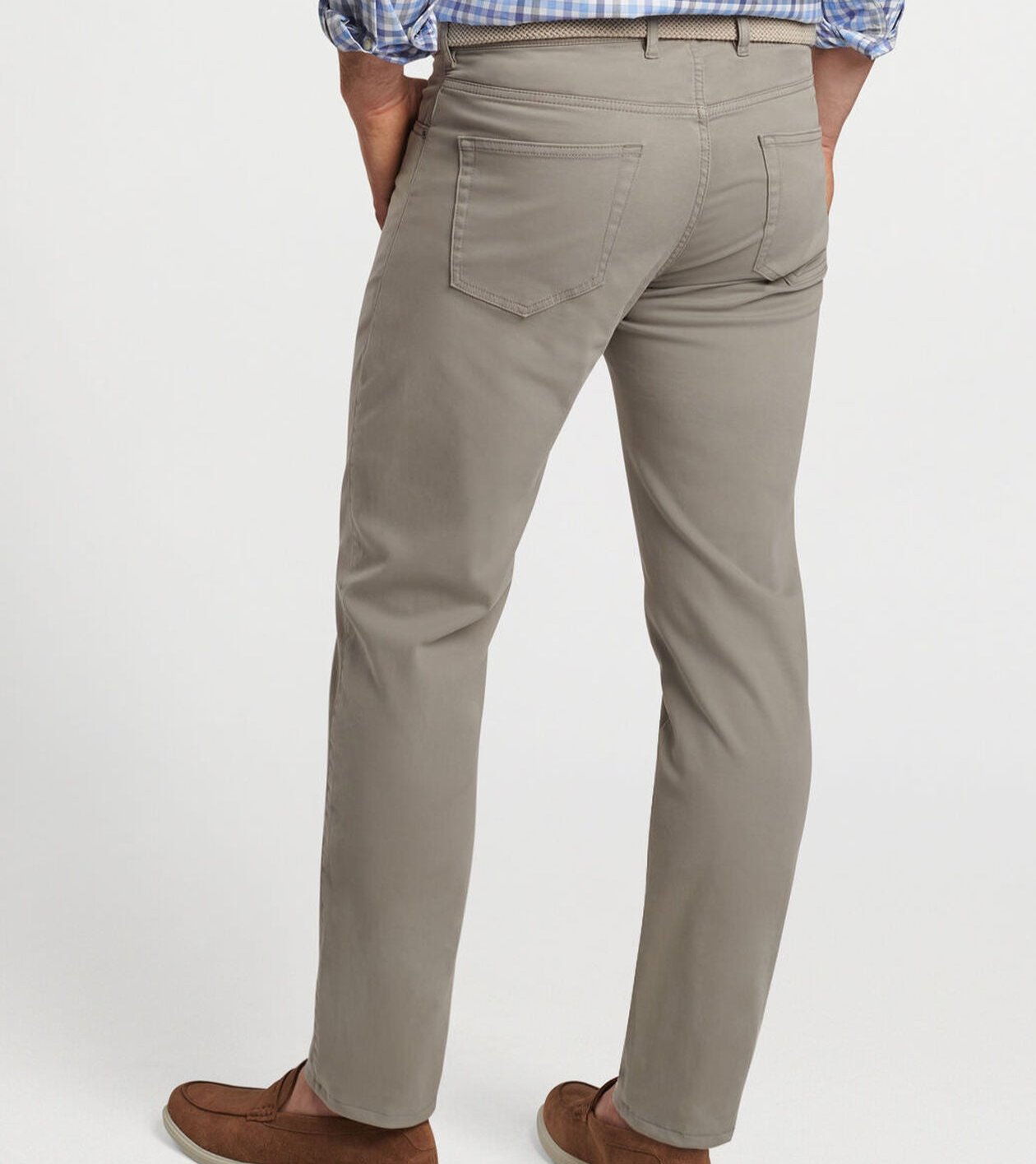 Peter Millar - Signature Sateen Five-Pocket Pant - Gale Grey