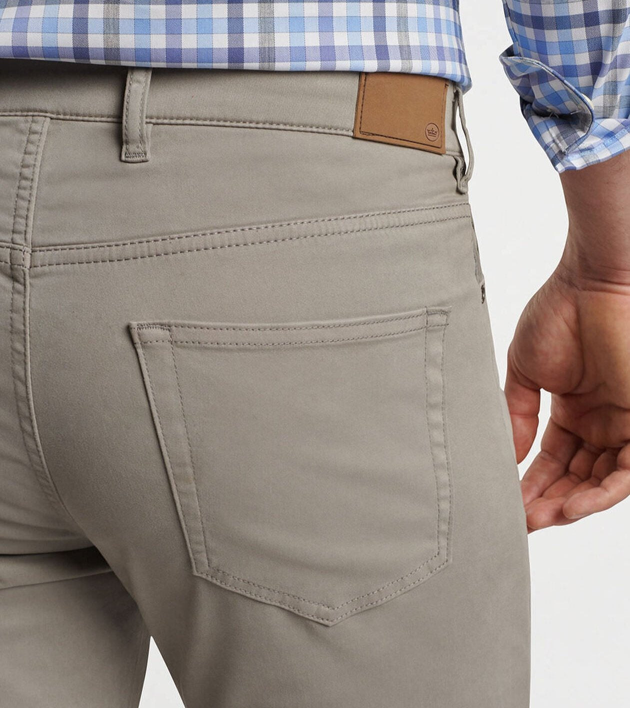 Peter Millar - Signature Sateen Five-Pocket Pant - Gale Grey