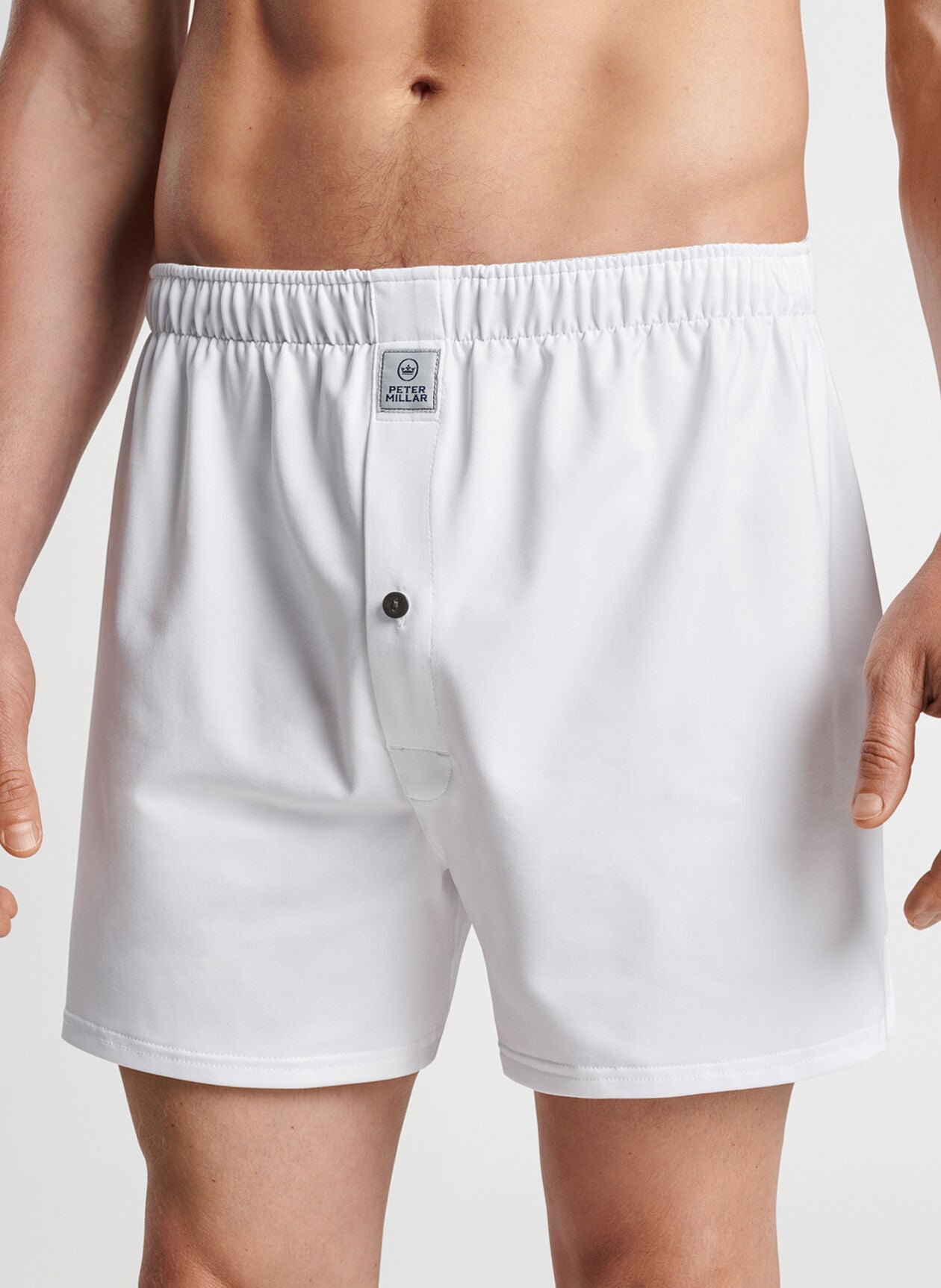 Peter Millar - Solid Boxer Short - White