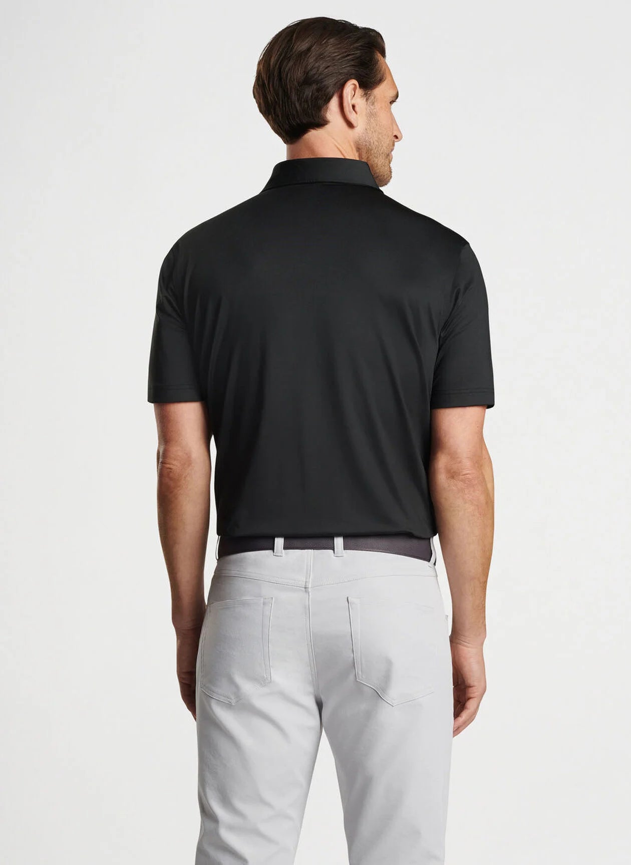 Peter Millar - 1962 Helmet Solid Stretch Jersey Polo - Black